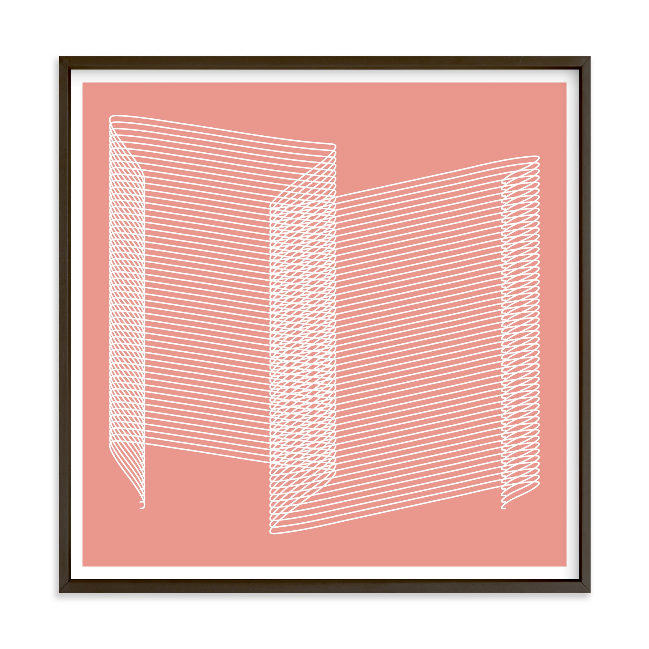 "pink and lines" - Limited Edition Art Print by Marco Berrios in beautiful frame options and a variety of sizes.