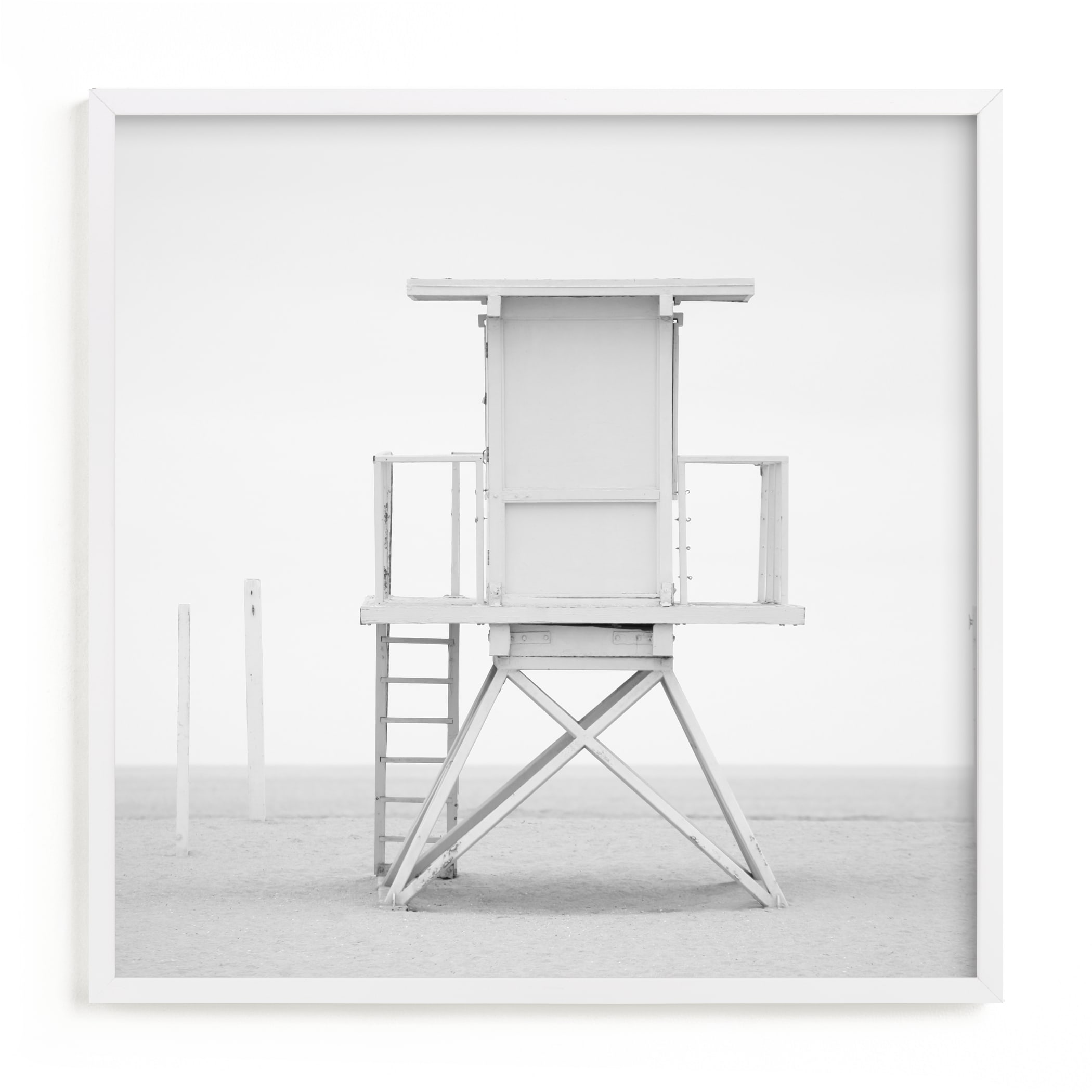 Iconic Lifeguard tower Wall Art Print