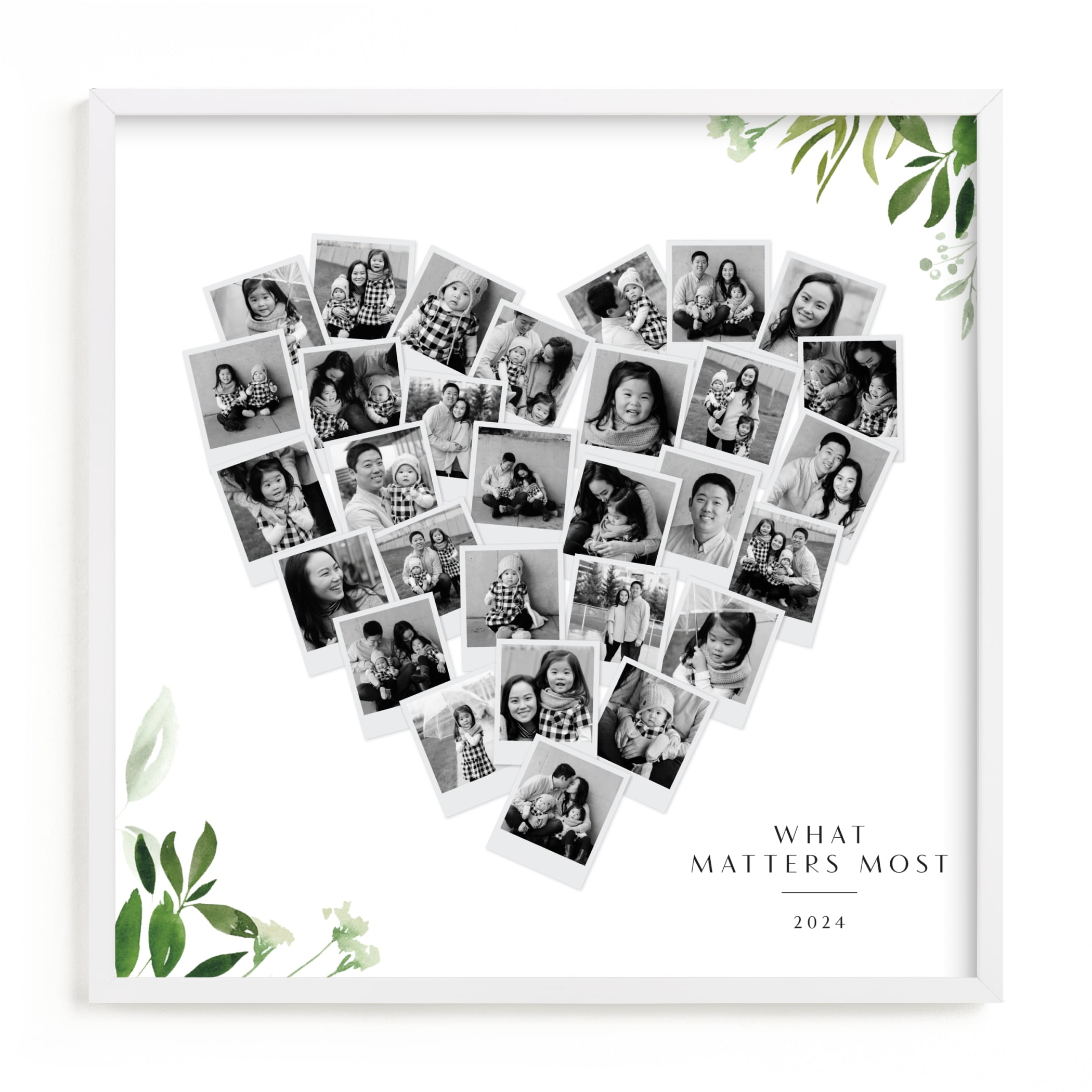 Custom Heart Photo Collage Heart Snapshot Mix® Minted