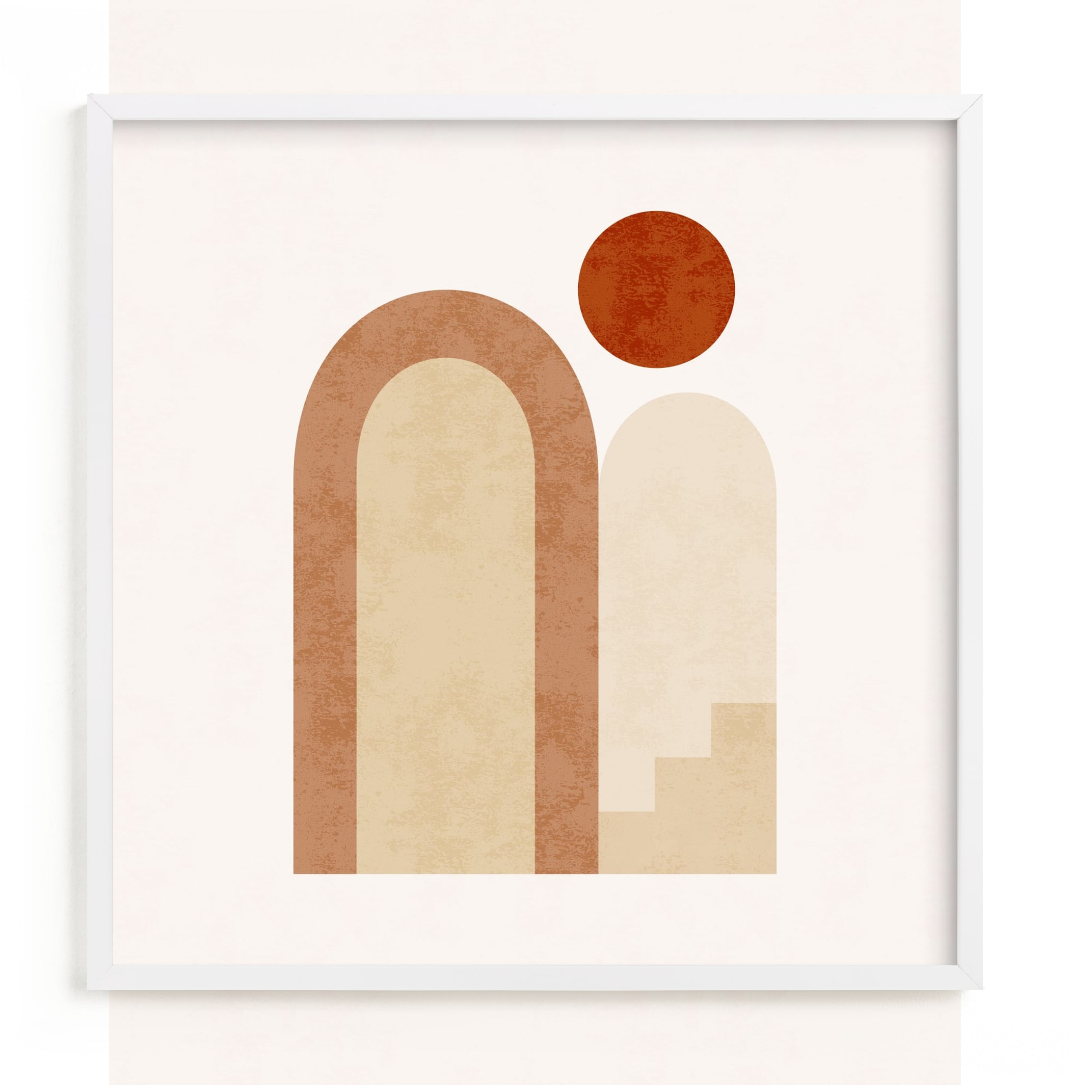 Rustic Geometry 2 Art Print