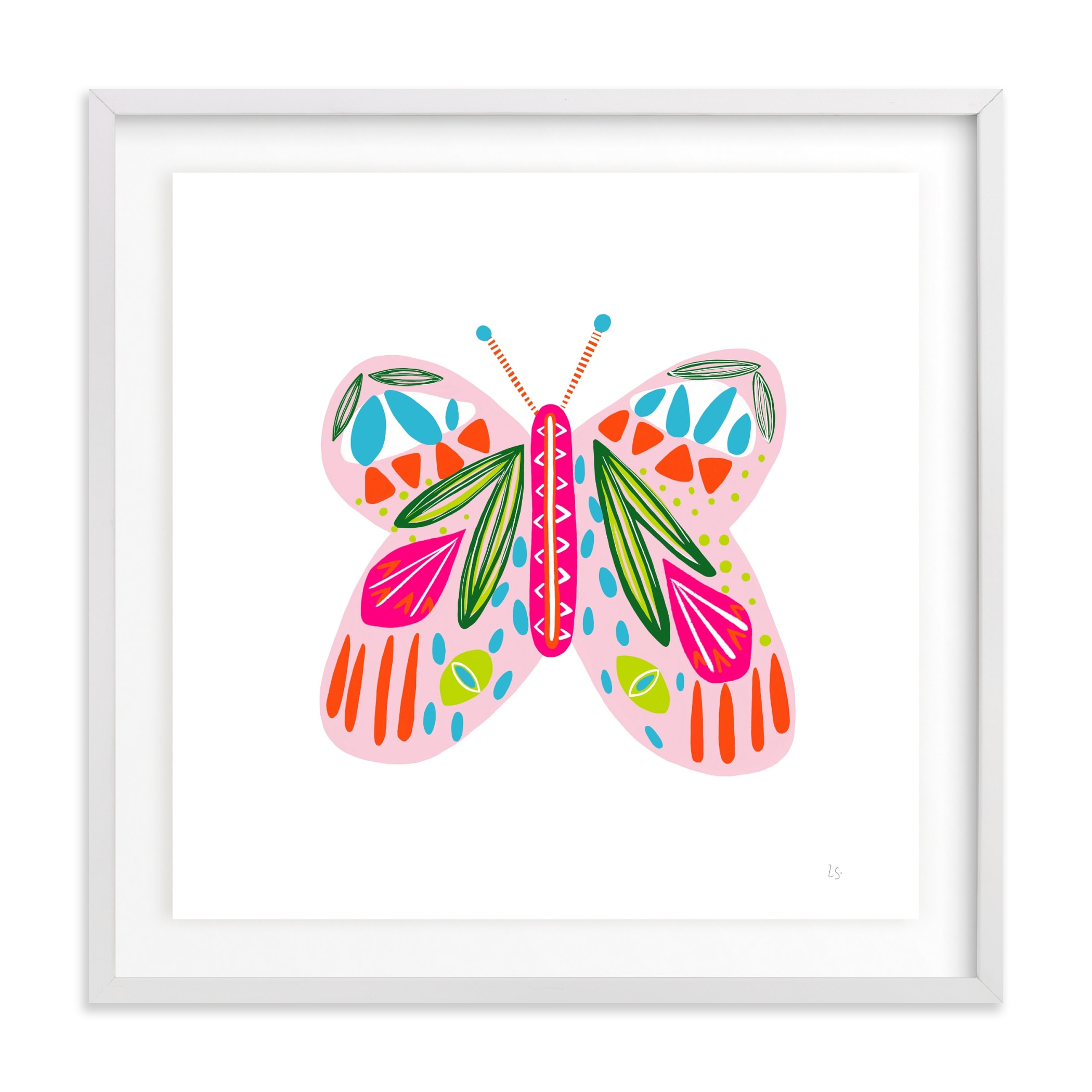 A Butterfly Children's Art Print