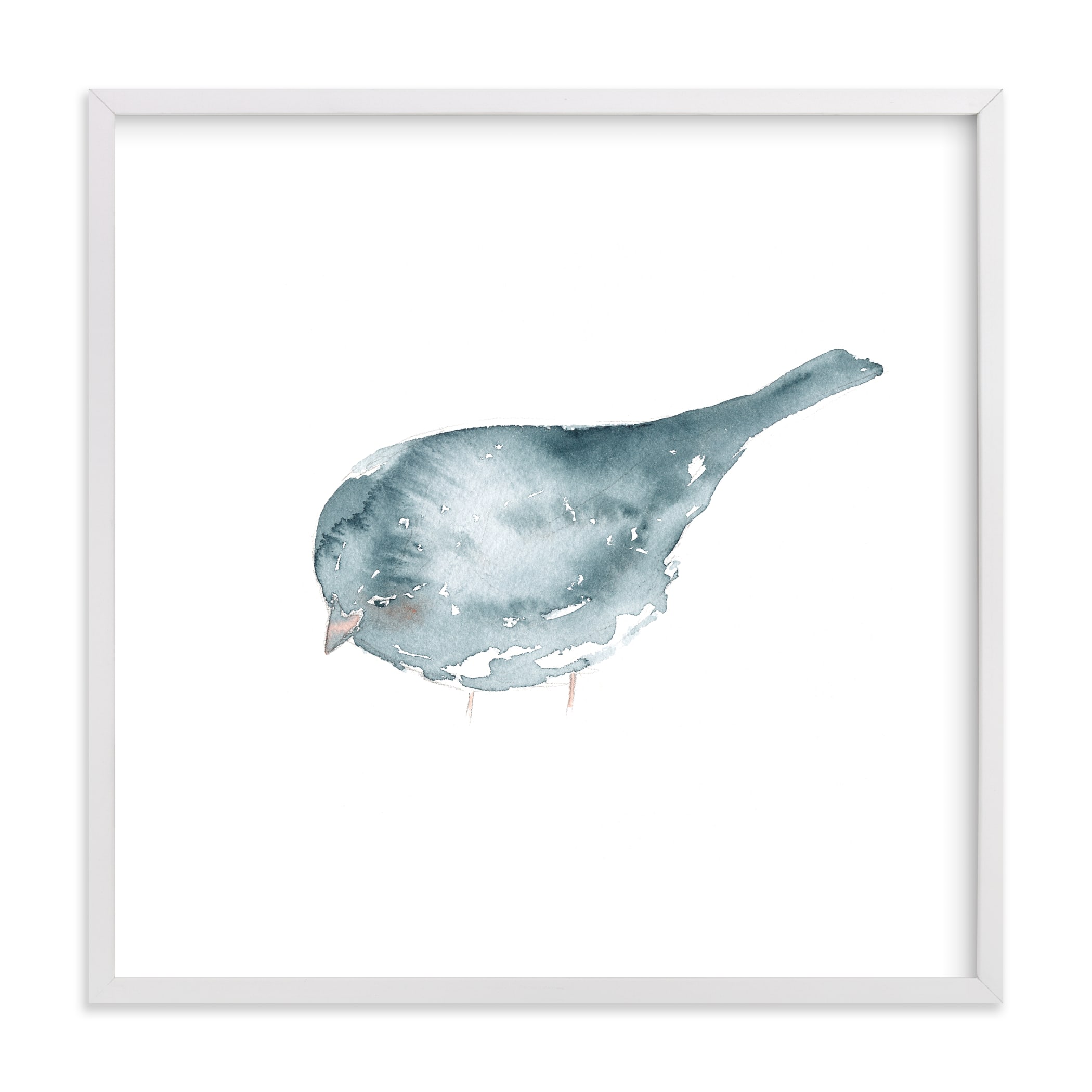 "Blushing Bird 1" by Renee Anne Bouffard-McManus in beautiful frame options and a variety of sizes.