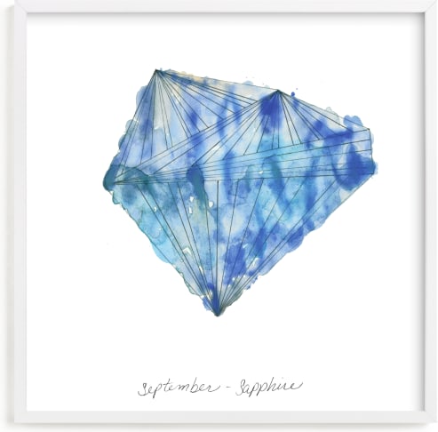 This is a blue art by Naomi Ernest called September - Sapphire.