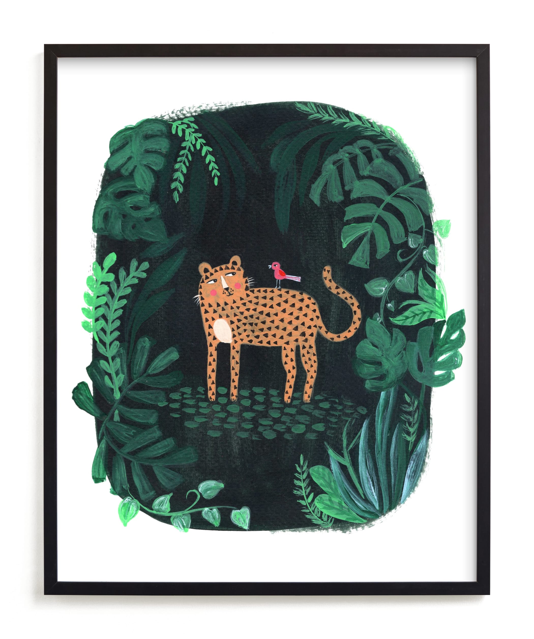 "Wild Cat" - Limited Edition Art Print by Nikita Jariwala in beautiful frame options and a variety of sizes.
