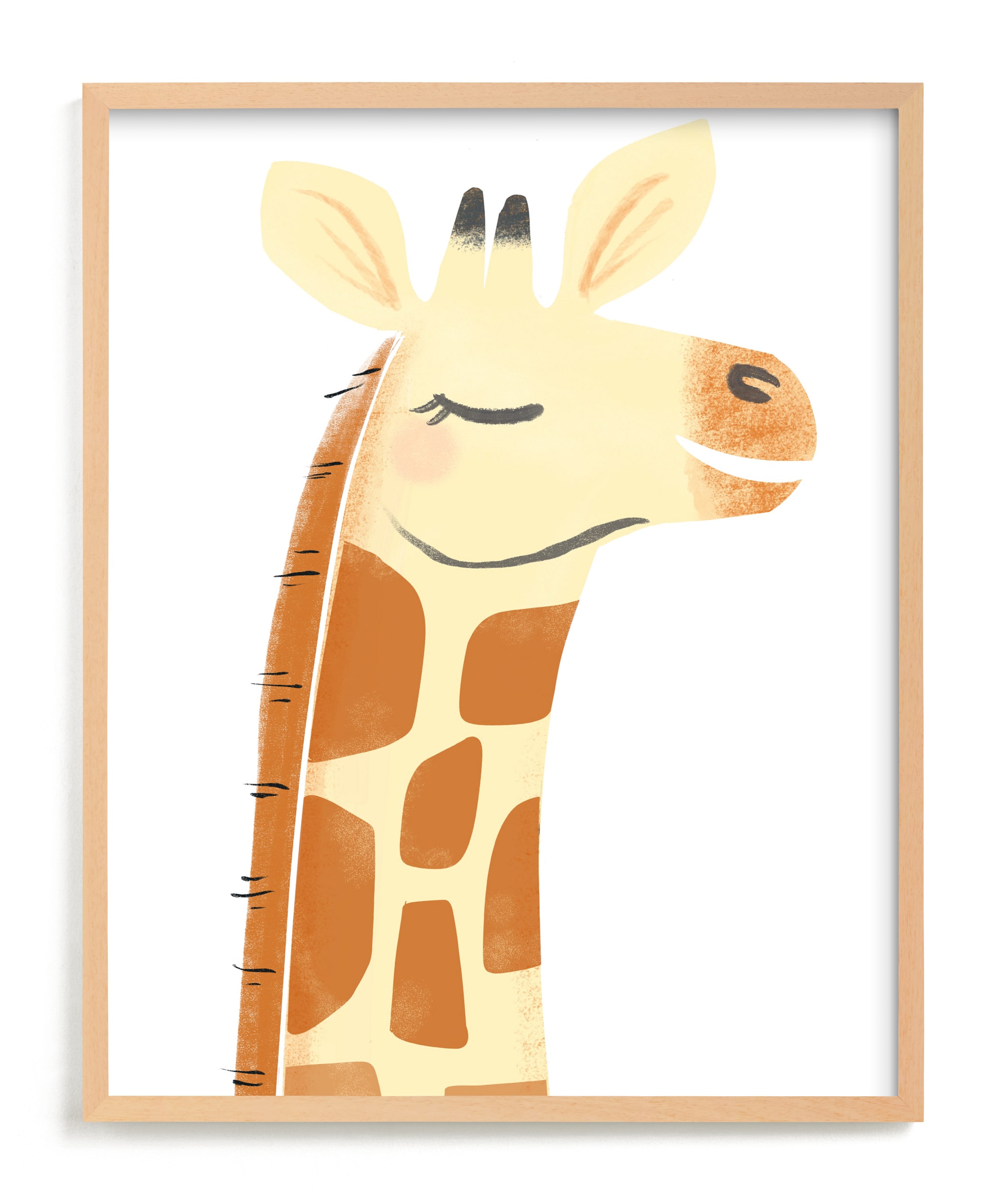 "Giraffe" - Limited Edition Art Print by Itsy Belle Studio in beautiful frame options and a variety of sizes.