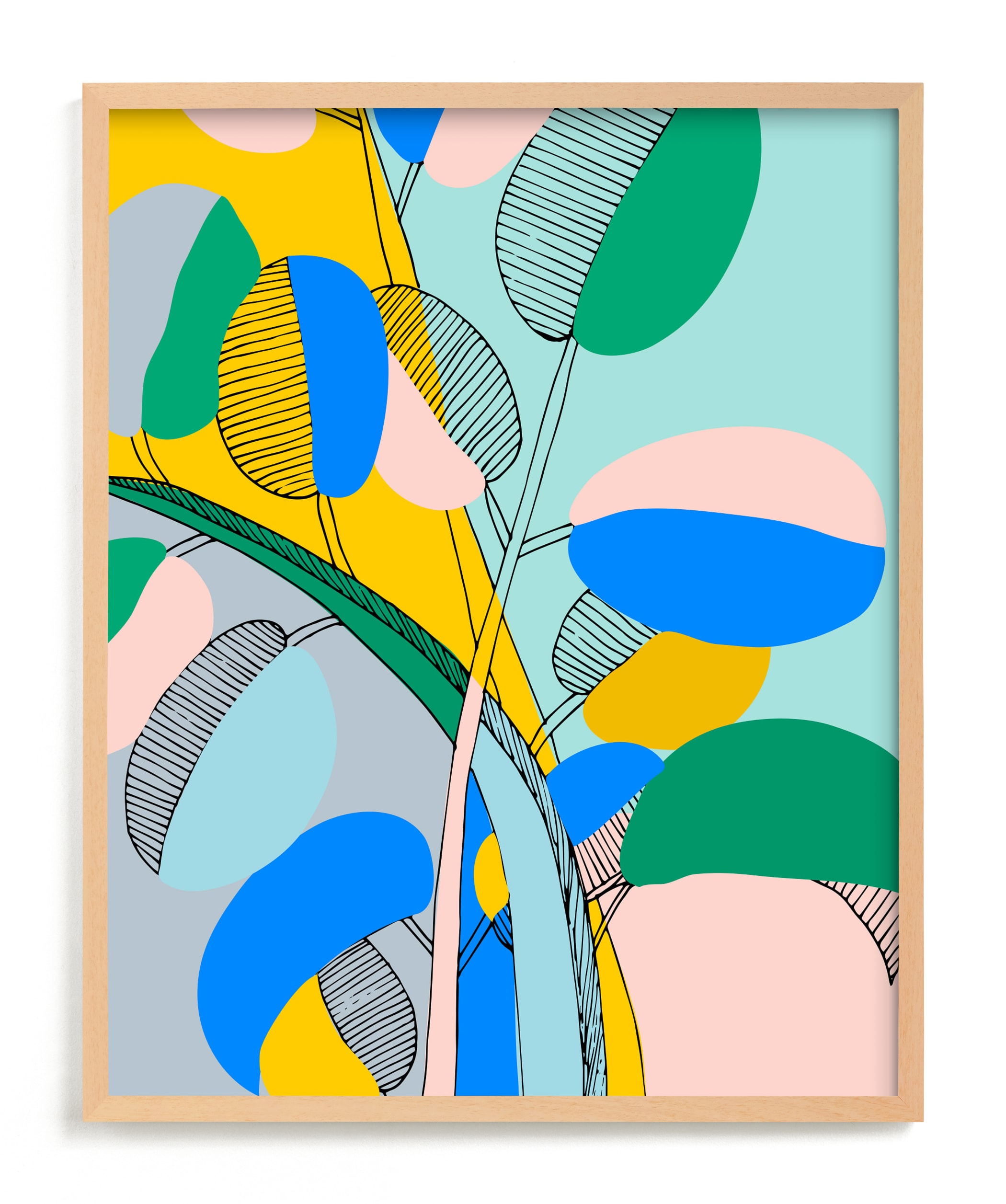 "Plant Paradise #2" - Limited Edition Art Print by Nikita Jariwala in beautiful frame options and a variety of sizes.