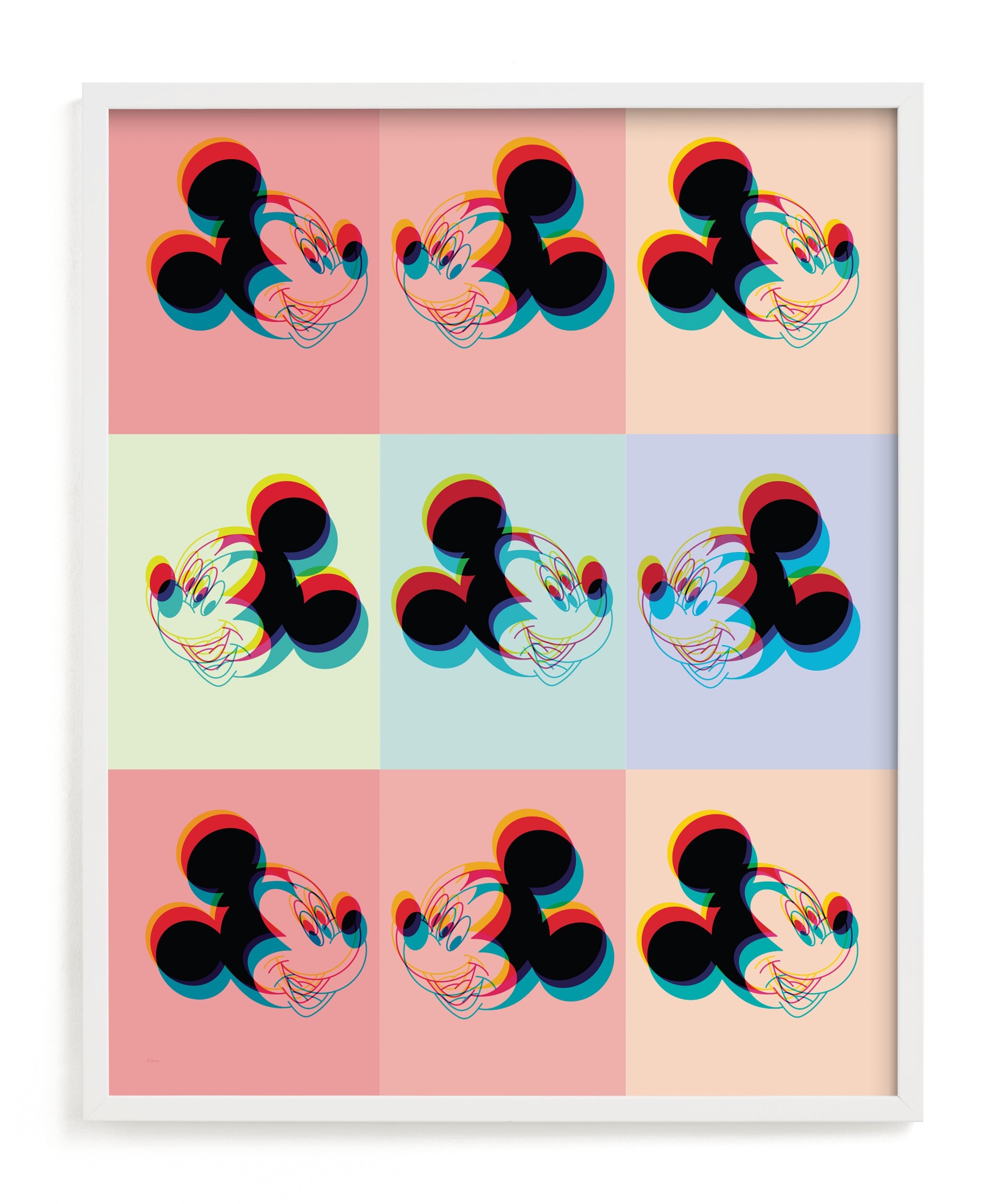 "3D Mickey Mouse" - Limited Edition Art Print by EMANUELA CARRATONI in beautiful frame options and a variety of sizes.