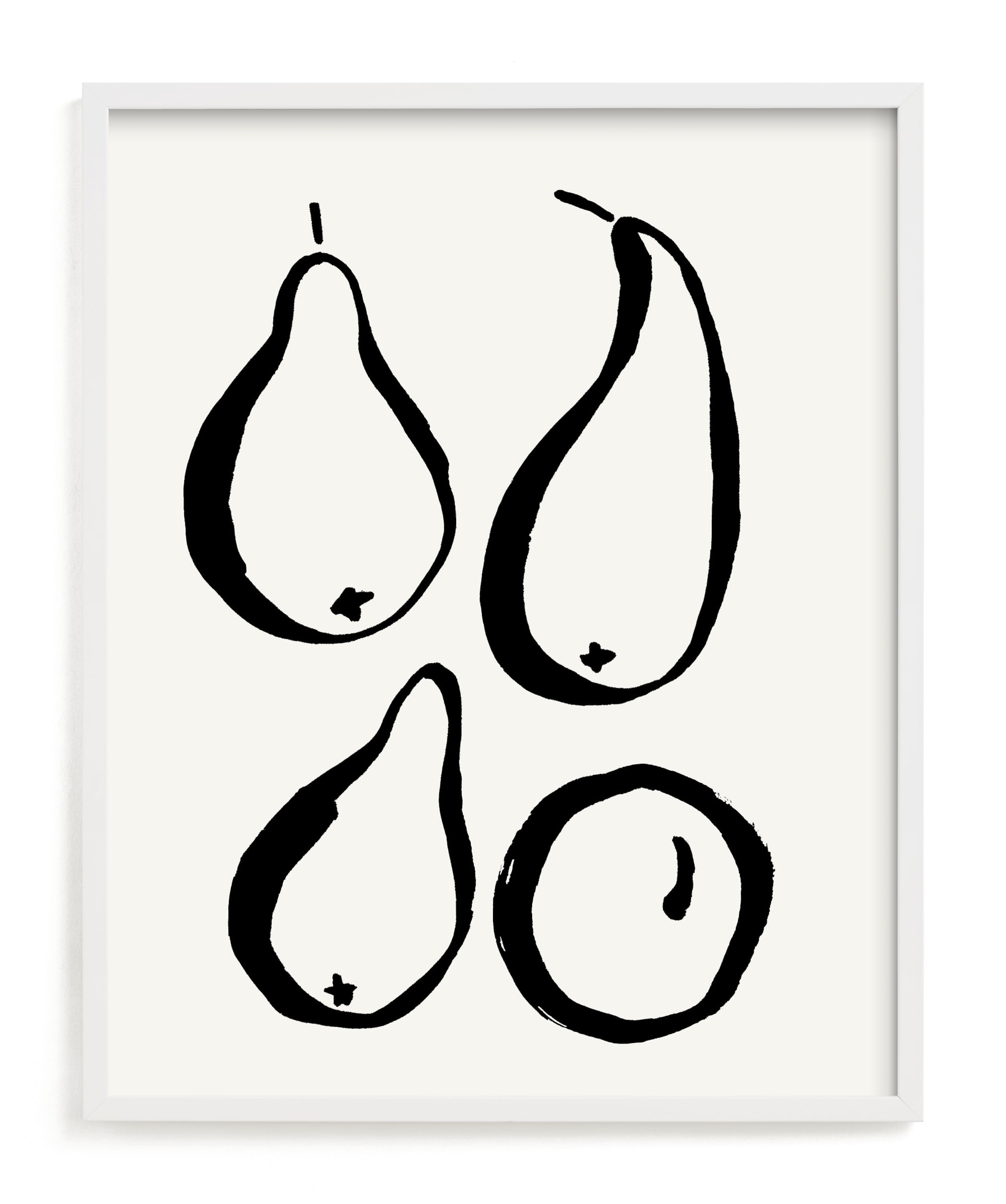 Still Life With Four Pears Wall Art Prints By Sonya Percival Minted