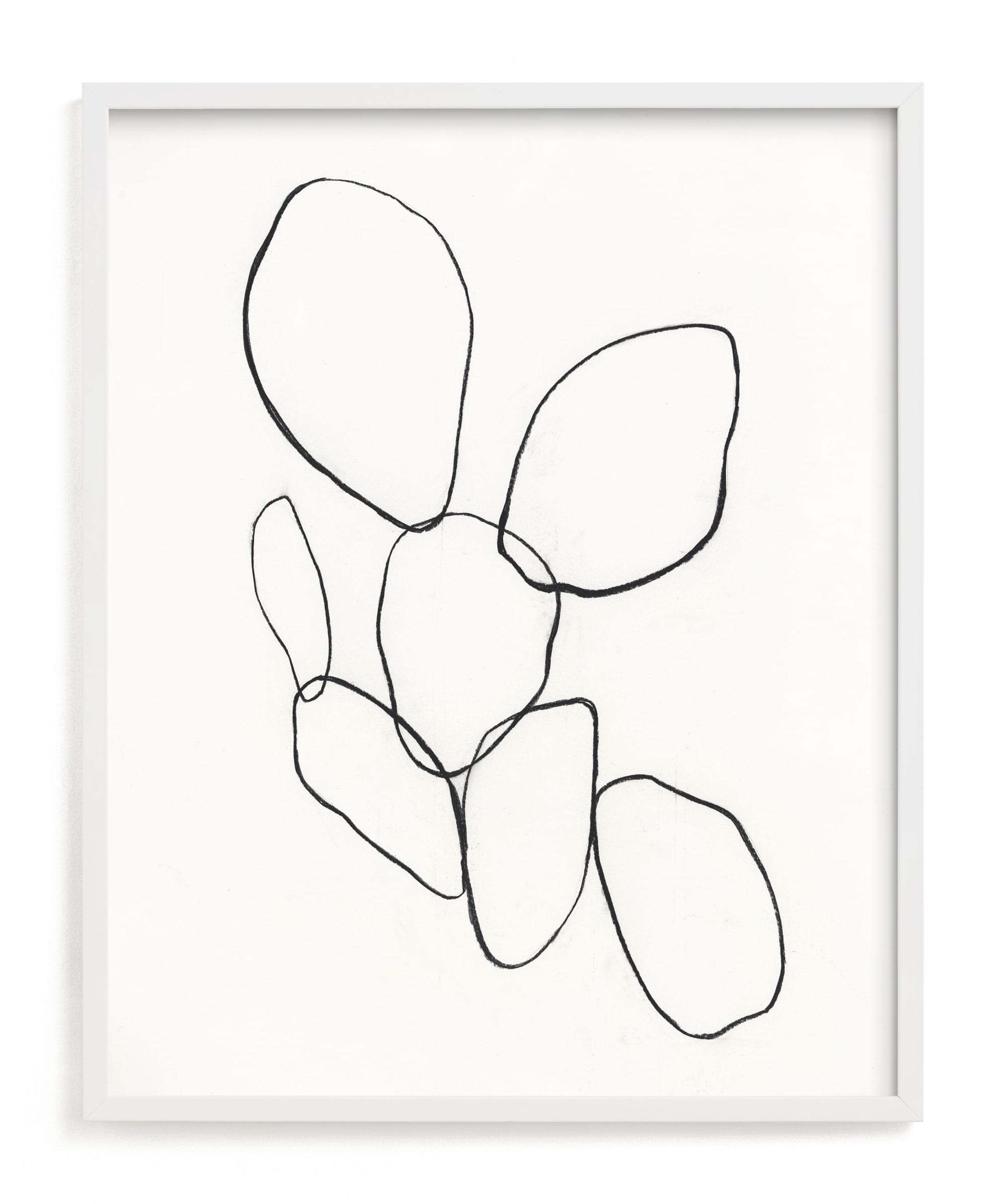 "Cactus Line Drawing" - Limited Edition Art Print by Amanda Phelps in beautiful frame options and a variety of sizes.