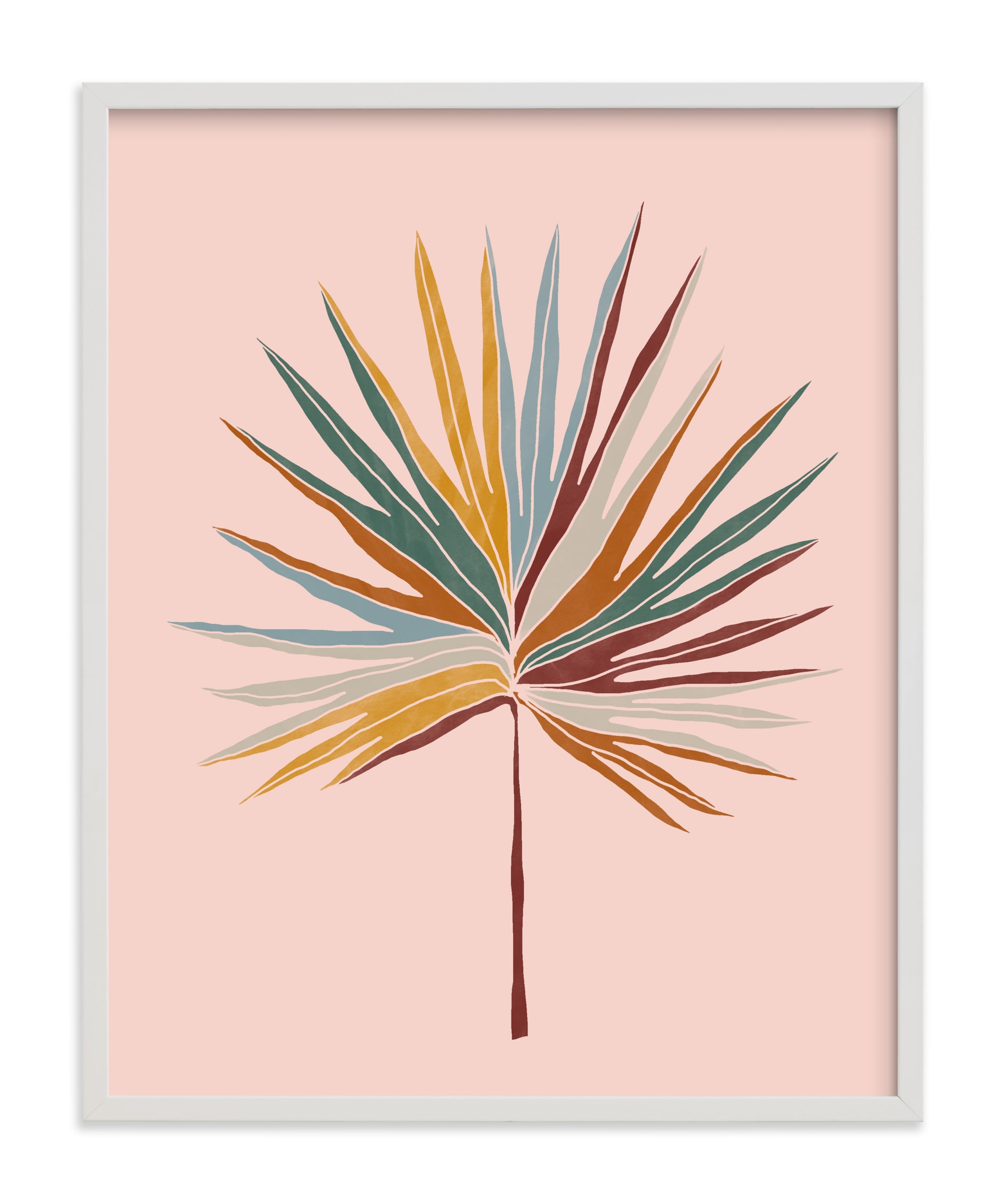 "Chic Palm" - Limited Edition Art Print by lulu and isabelle in beautiful frame options and a variety of sizes.