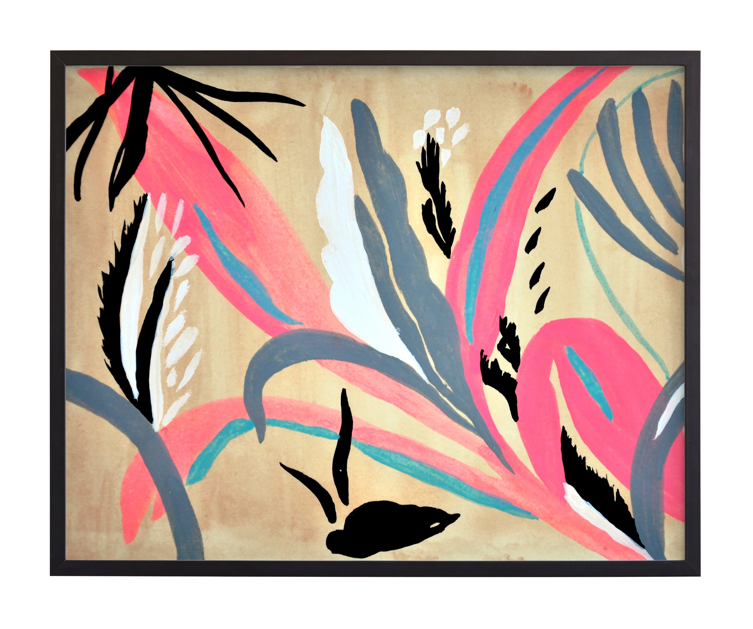 "Pink foliage" - Limited Edition Art Print by FERNANDA MARTINEZ in beautiful frame options and a variety of sizes.