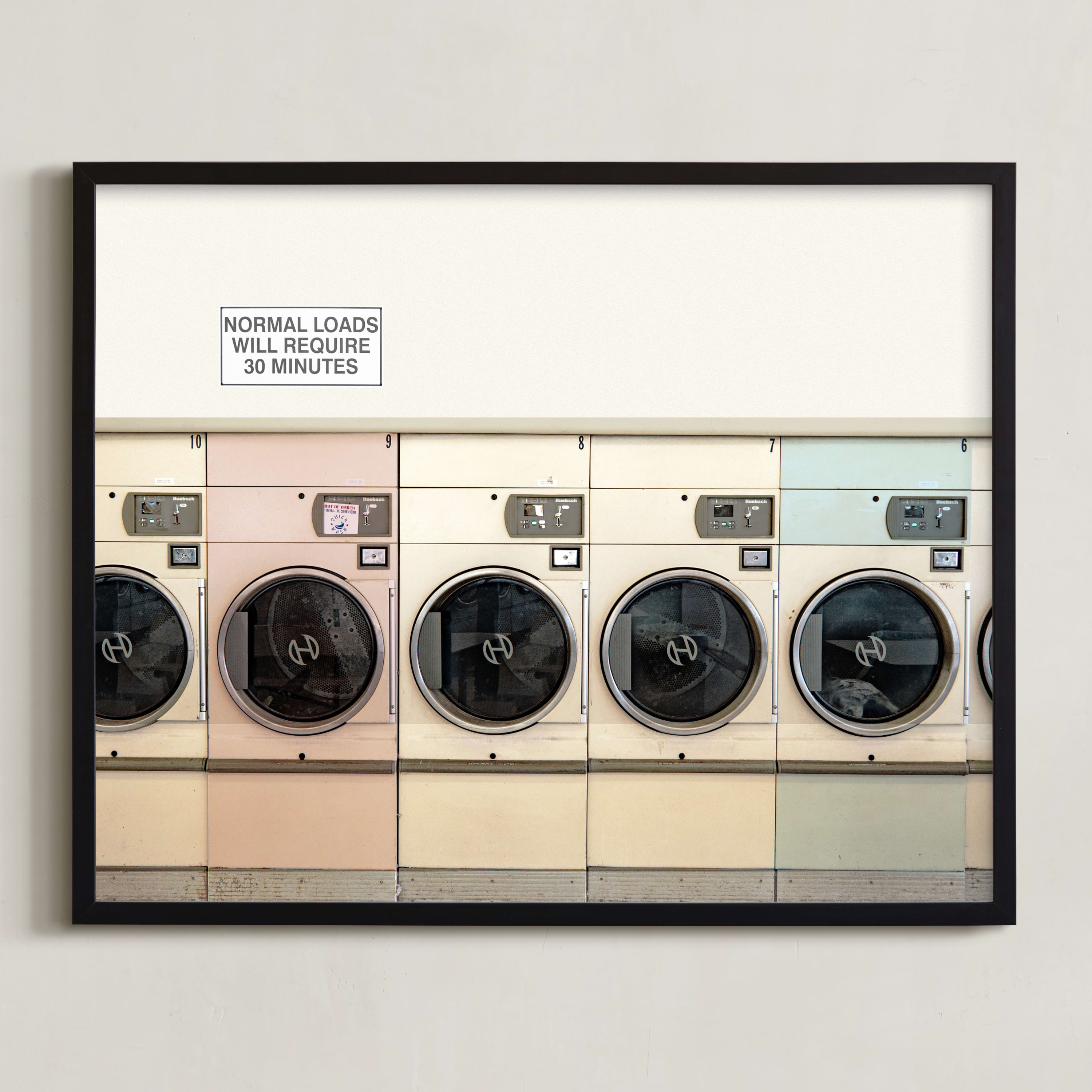 at the laundromat