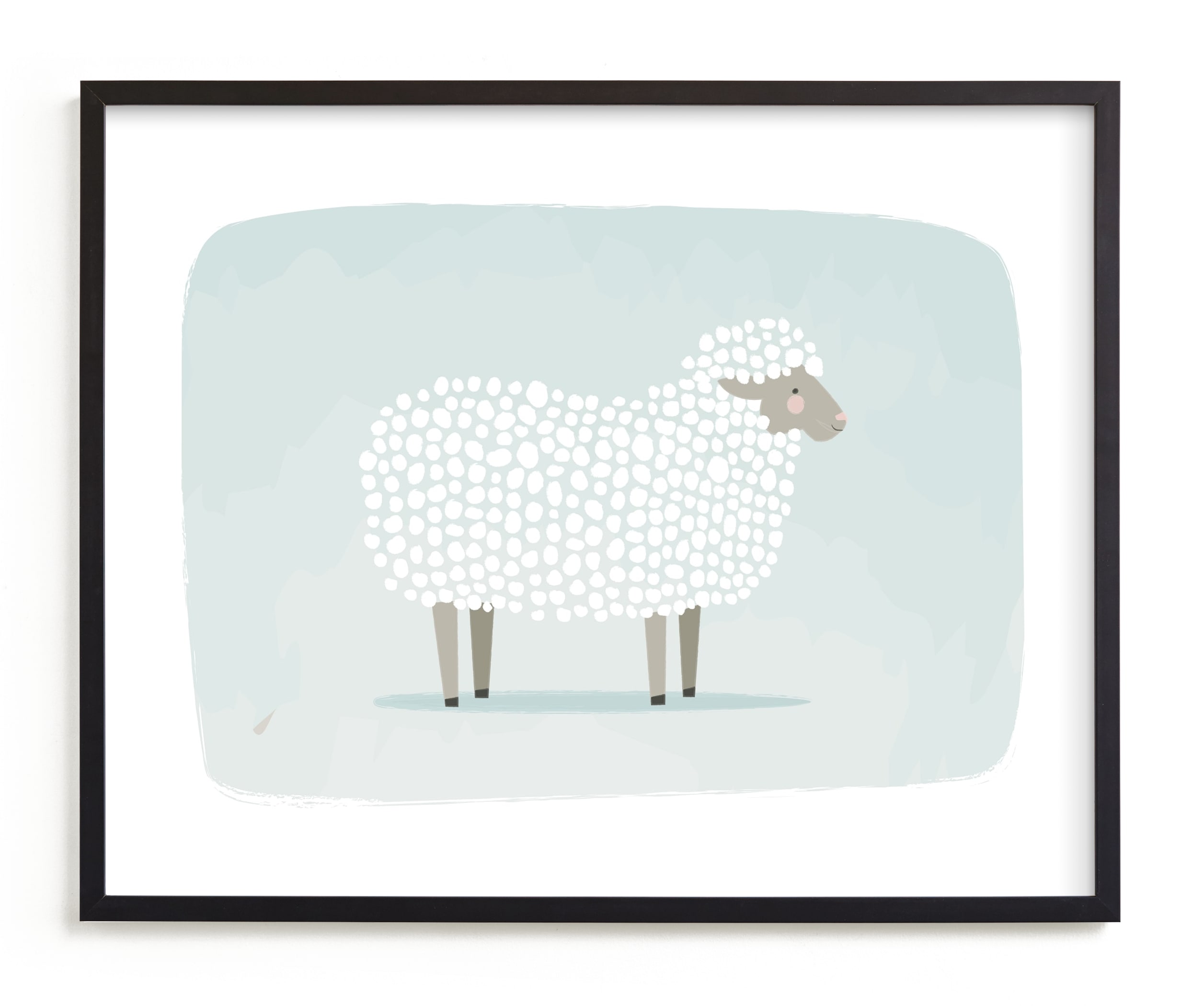 Woolly Sheep Olive Wood Stamp