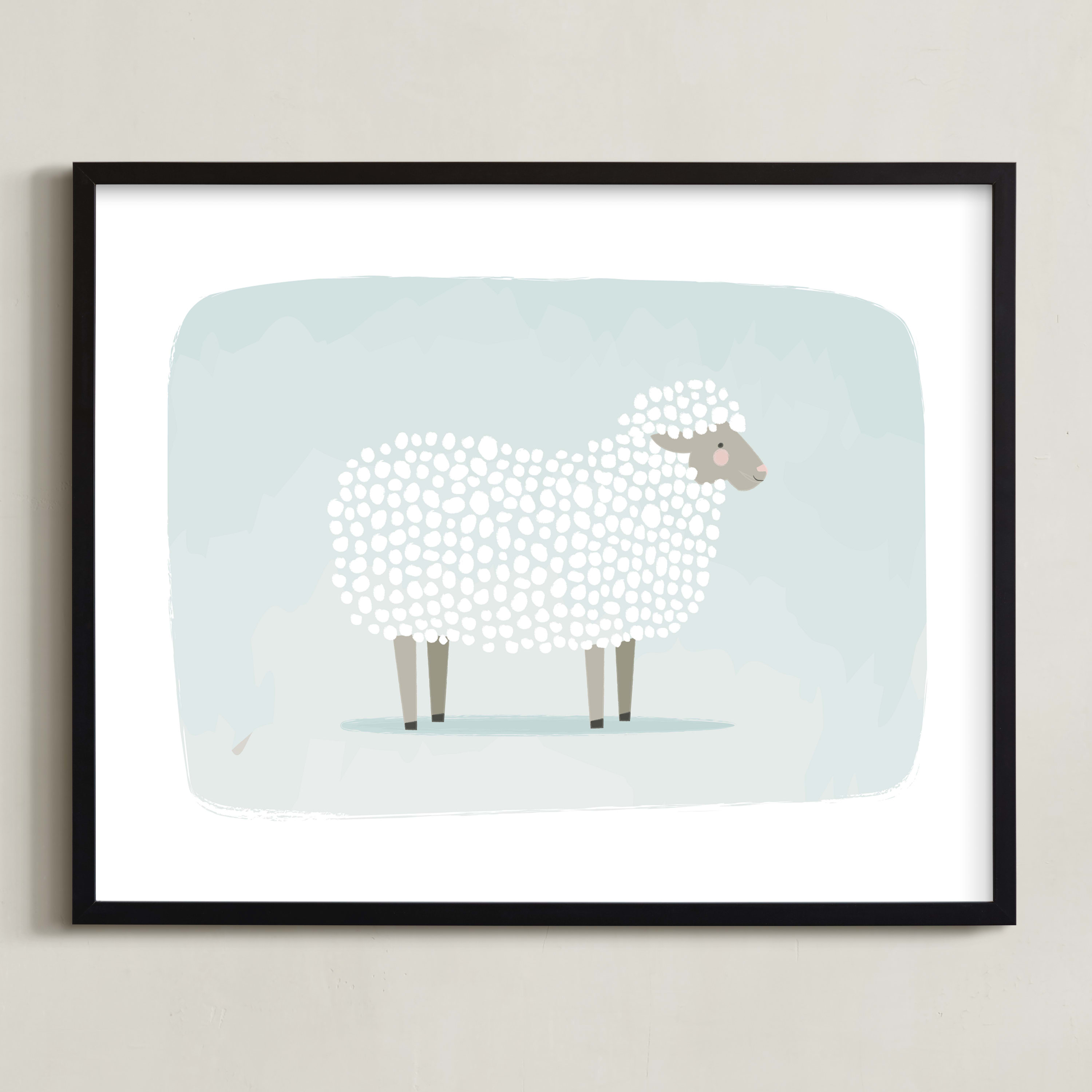Woolly Sheep Olive Wood Stamp