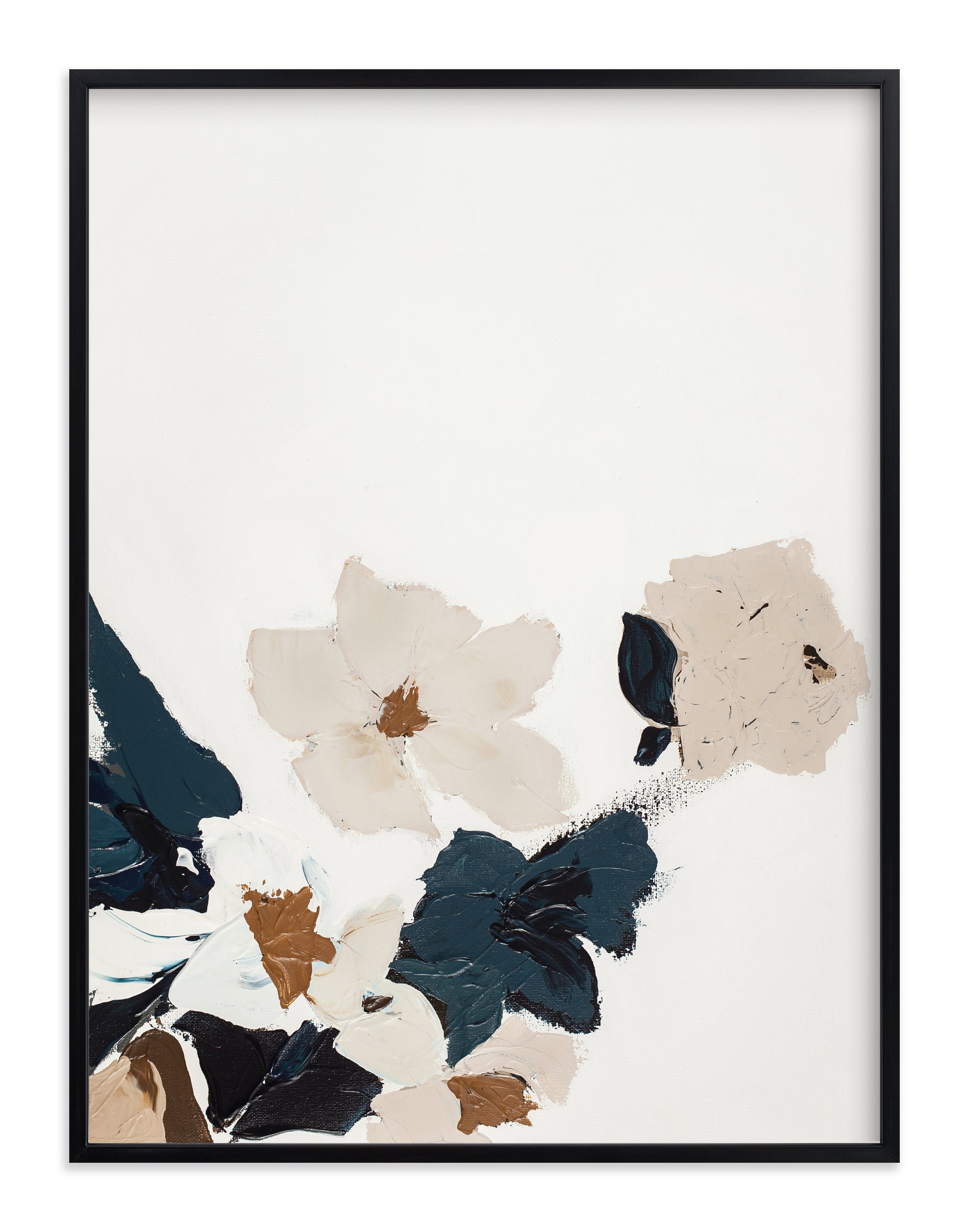 Abstract Botanical Floral Diptych I