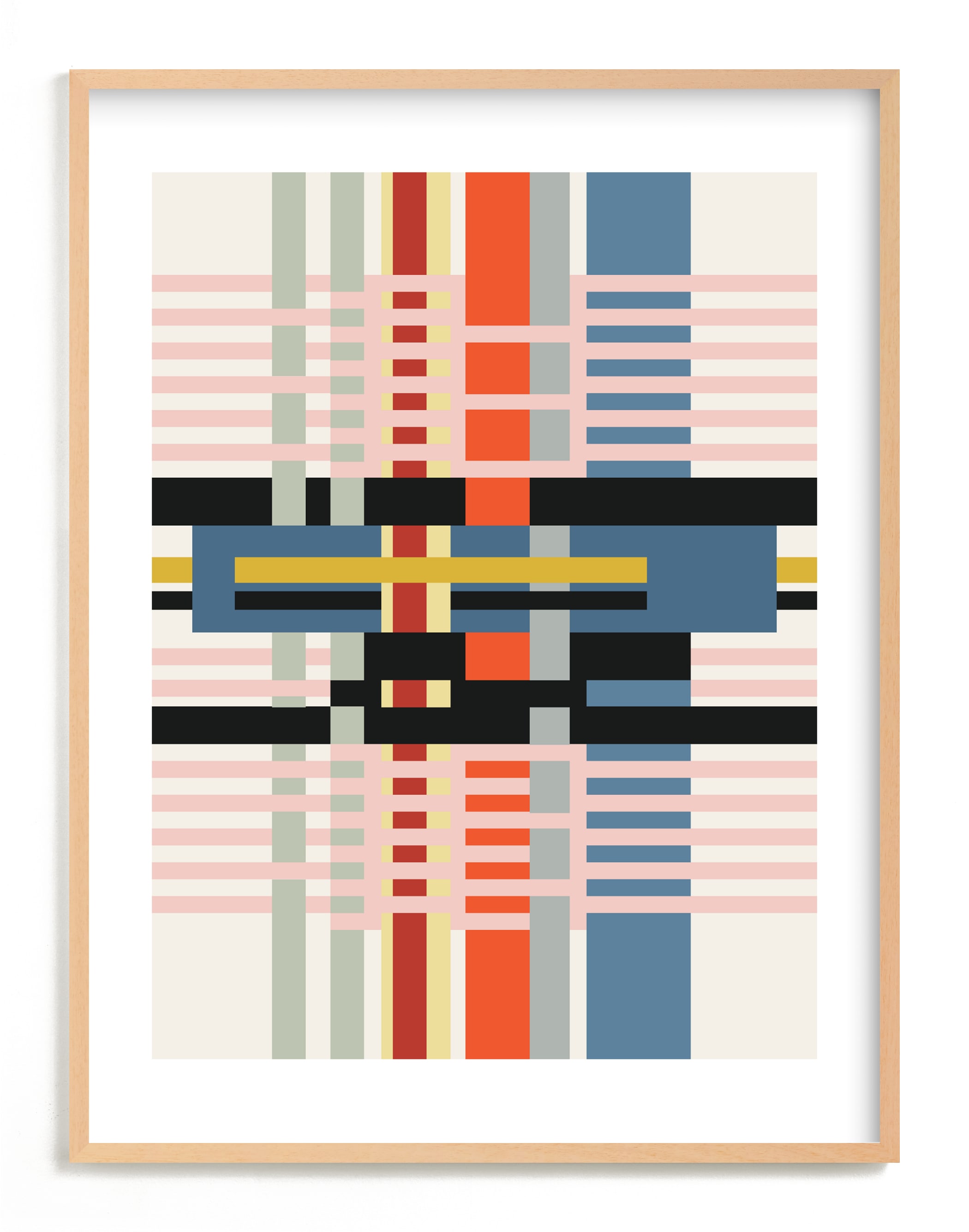 "Weaving" - Grownup Open Edition Non-custom Art Print by Stefania Copertini in beautiful frame options and a variety of sizes.