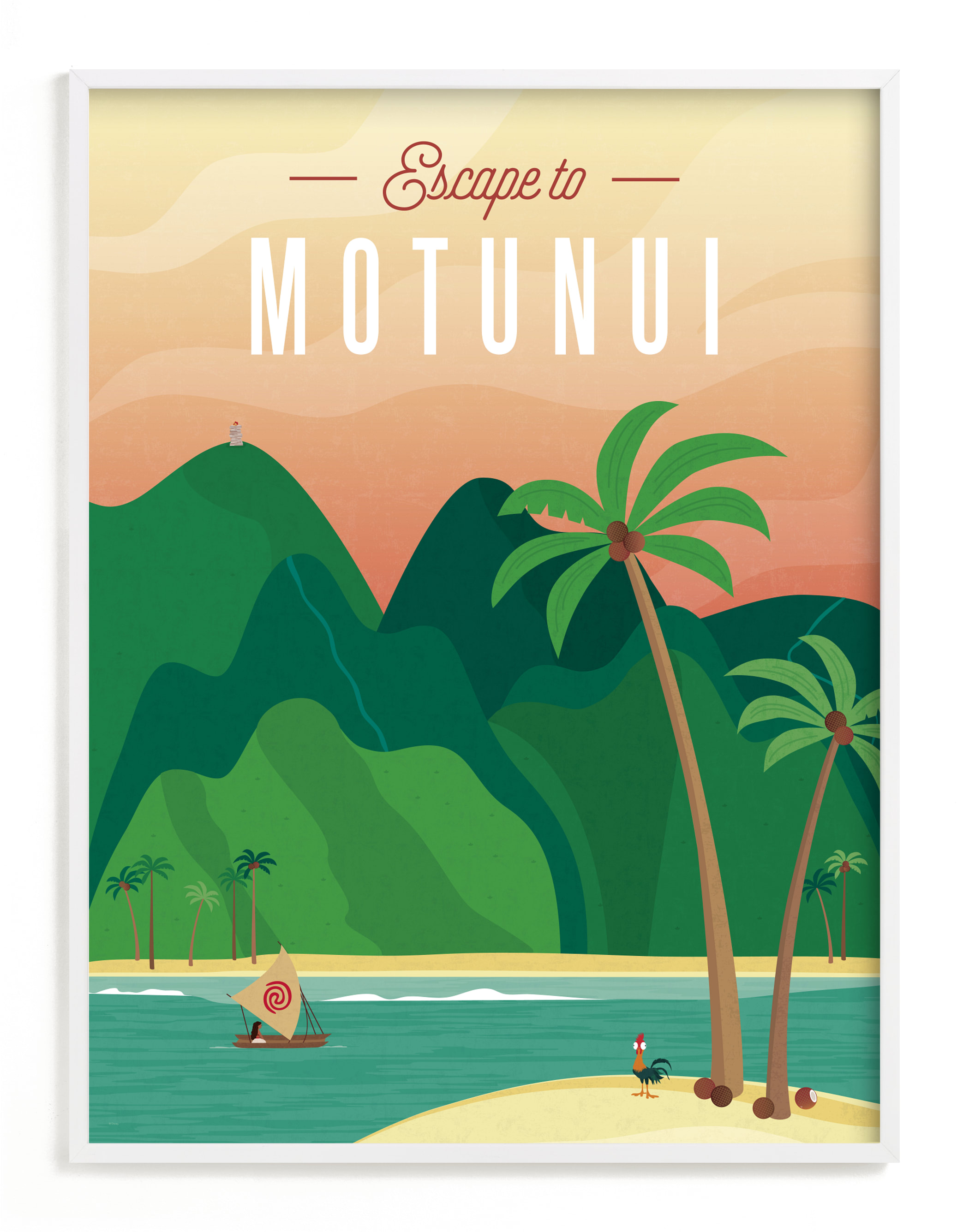 "Escape to Montunui" - Limited Edition Art Print by Erica Krystek in beautiful frame options and a variety of sizes.