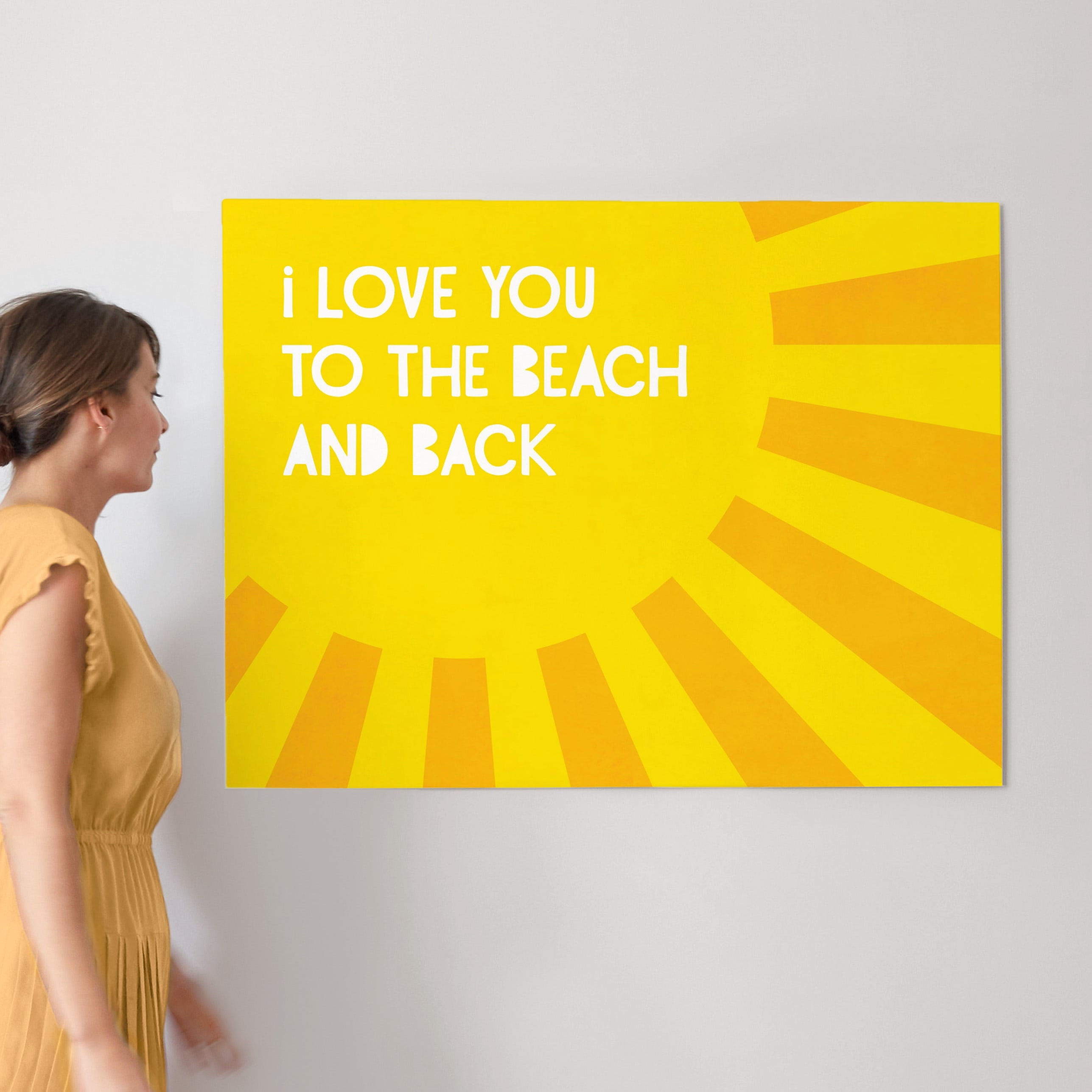 I Love You To the Beach Wall Art Prints by Lily Wu Minted