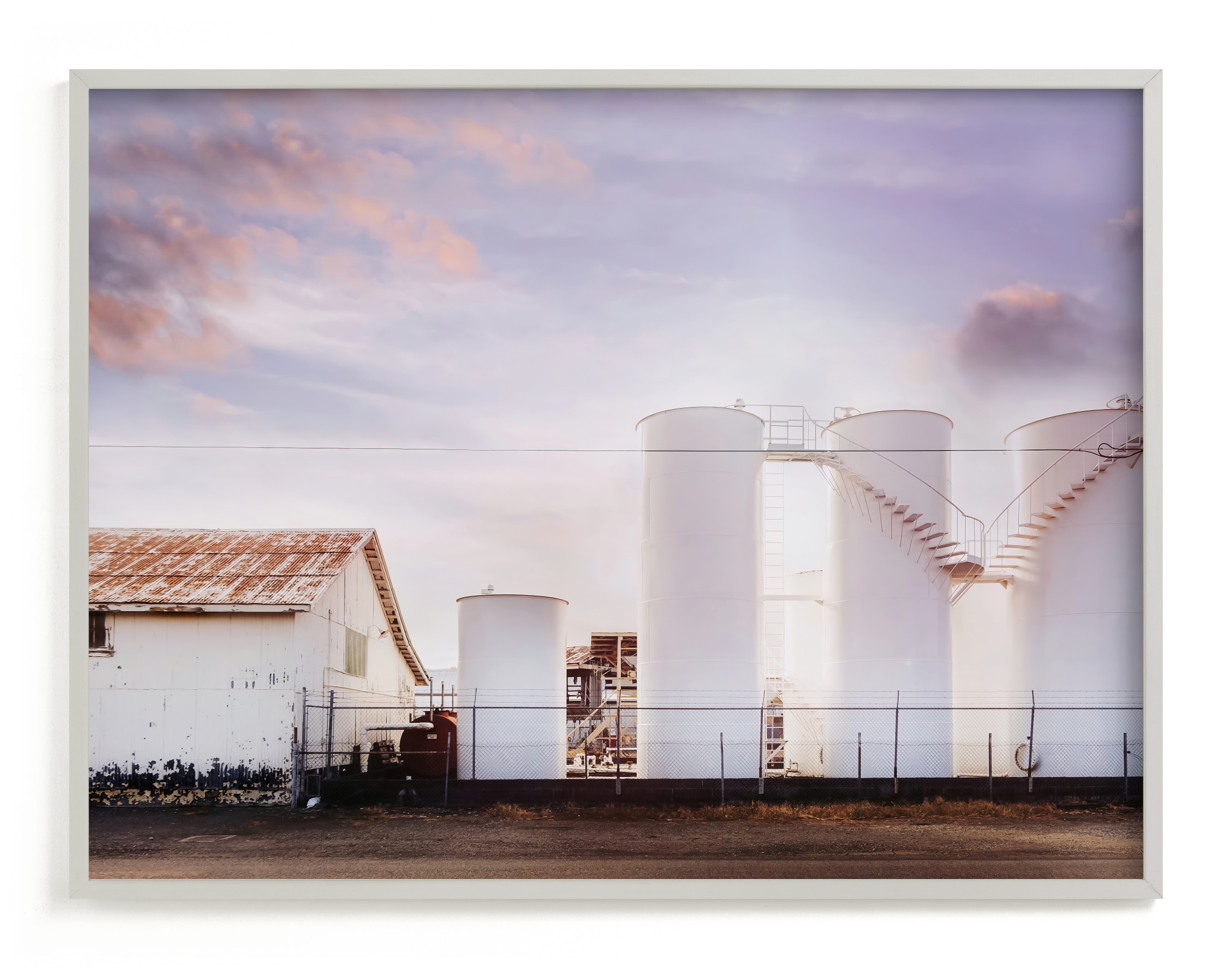 Morning at the Silos Wall Art Print