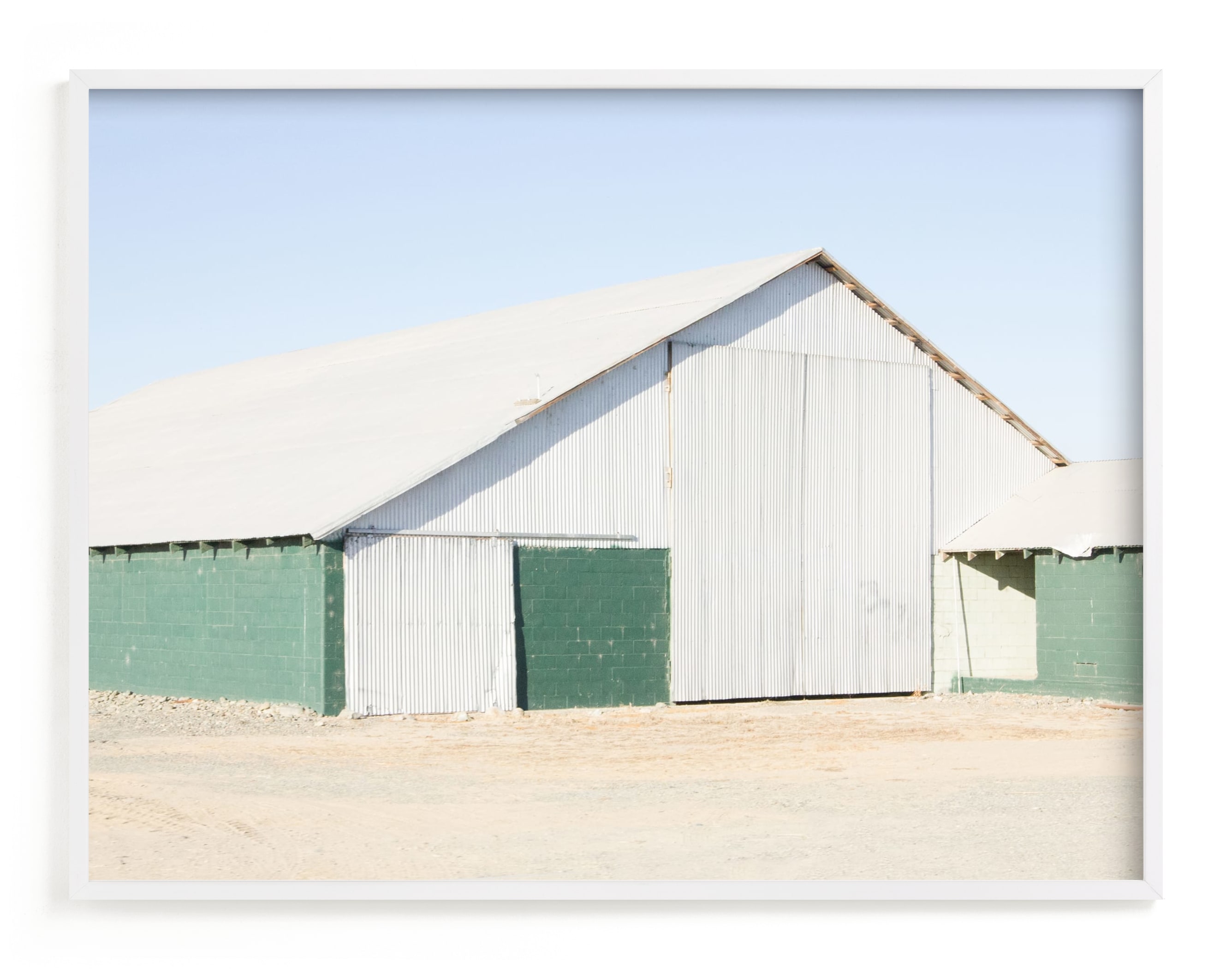 Green Barn Art Print