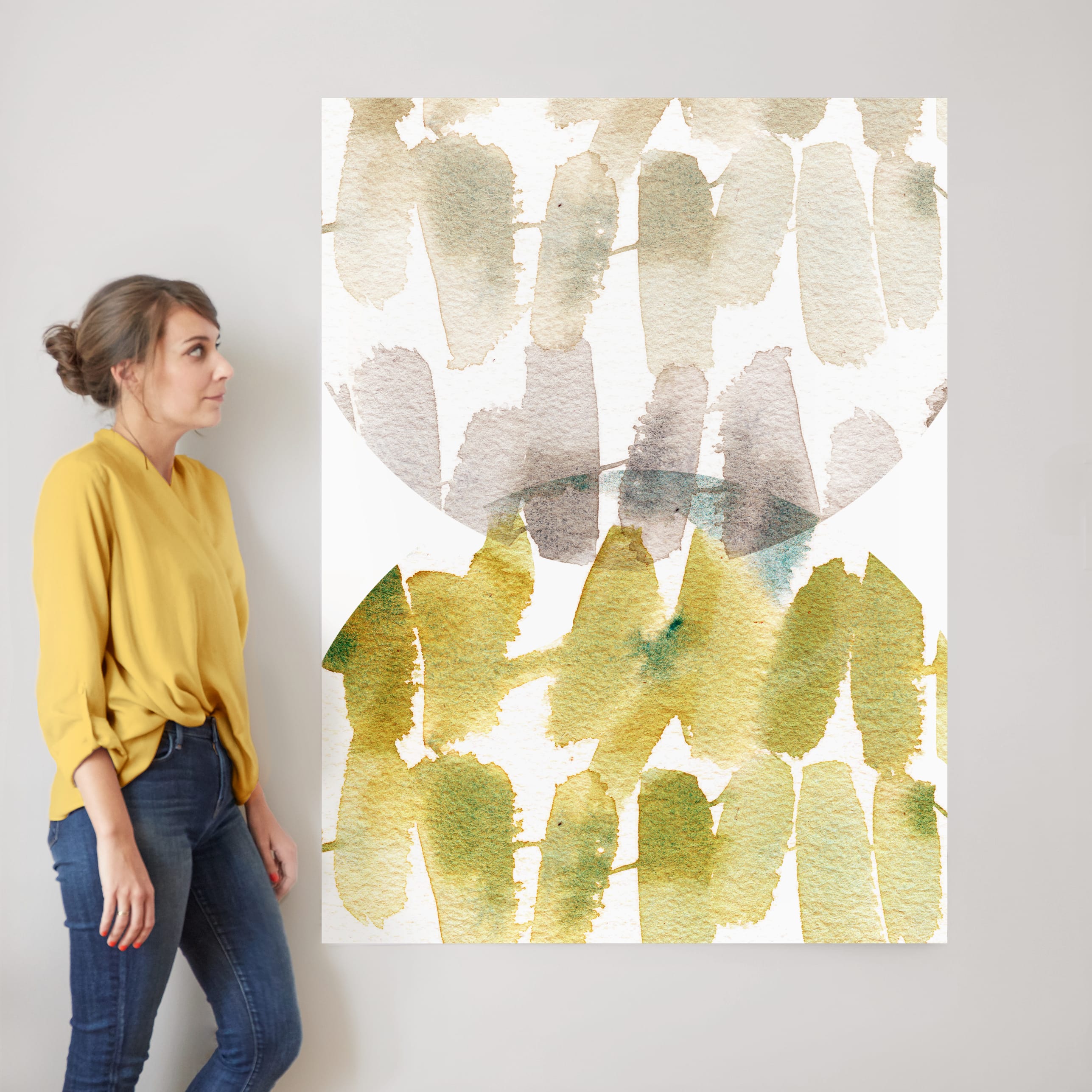 Subtle Overlap Wall Art Prints by Kelly Ventura Minted