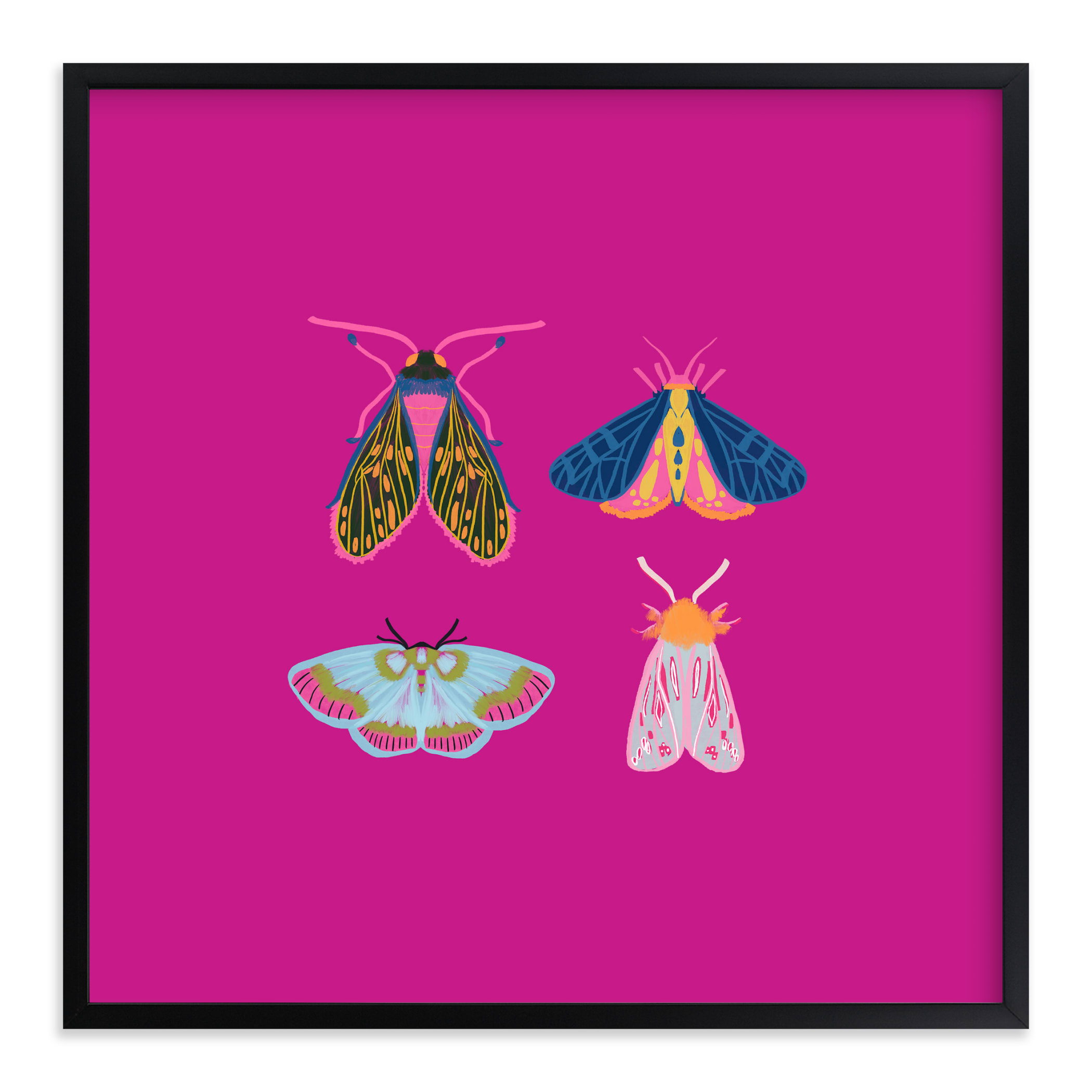 Boho Bugs Children's Art Print