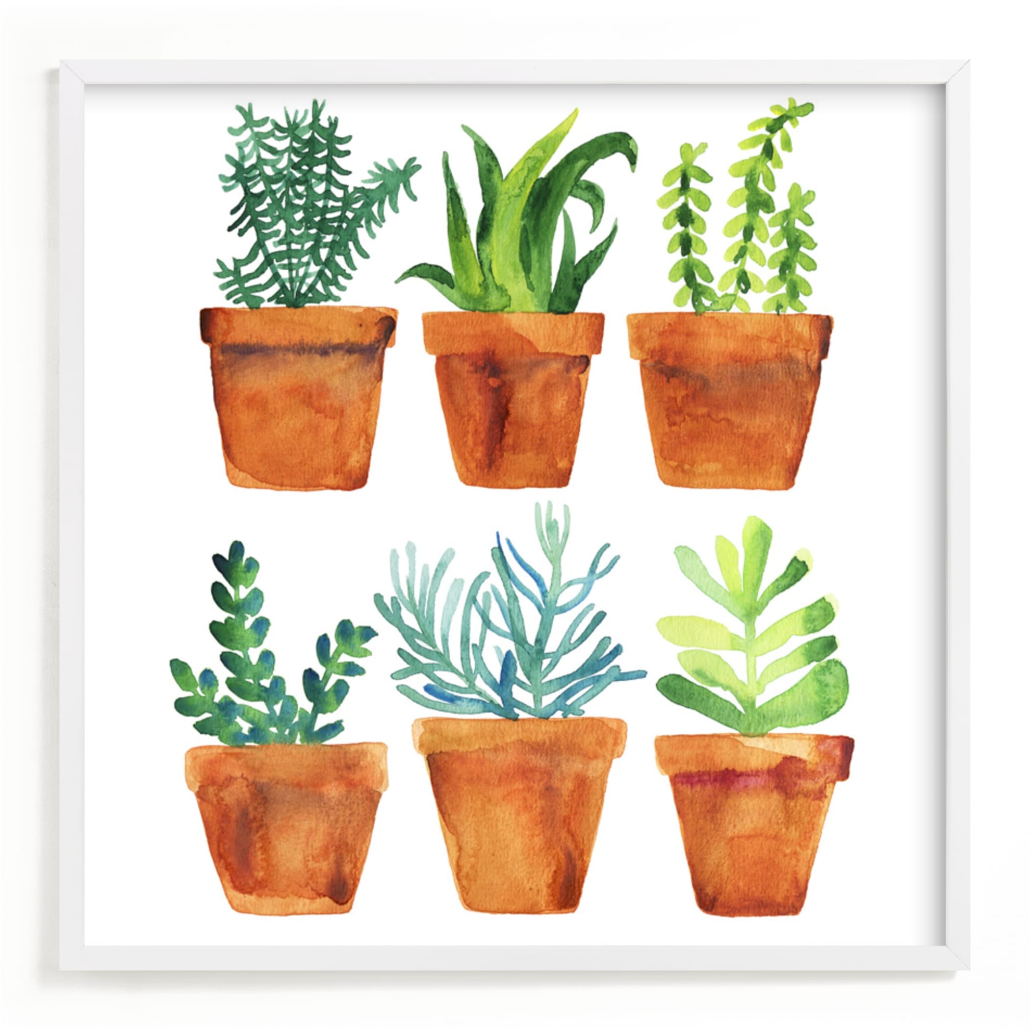 "Home garden" - Art Print by Alexandra Dzh in beautiful frame options and a variety of sizes.