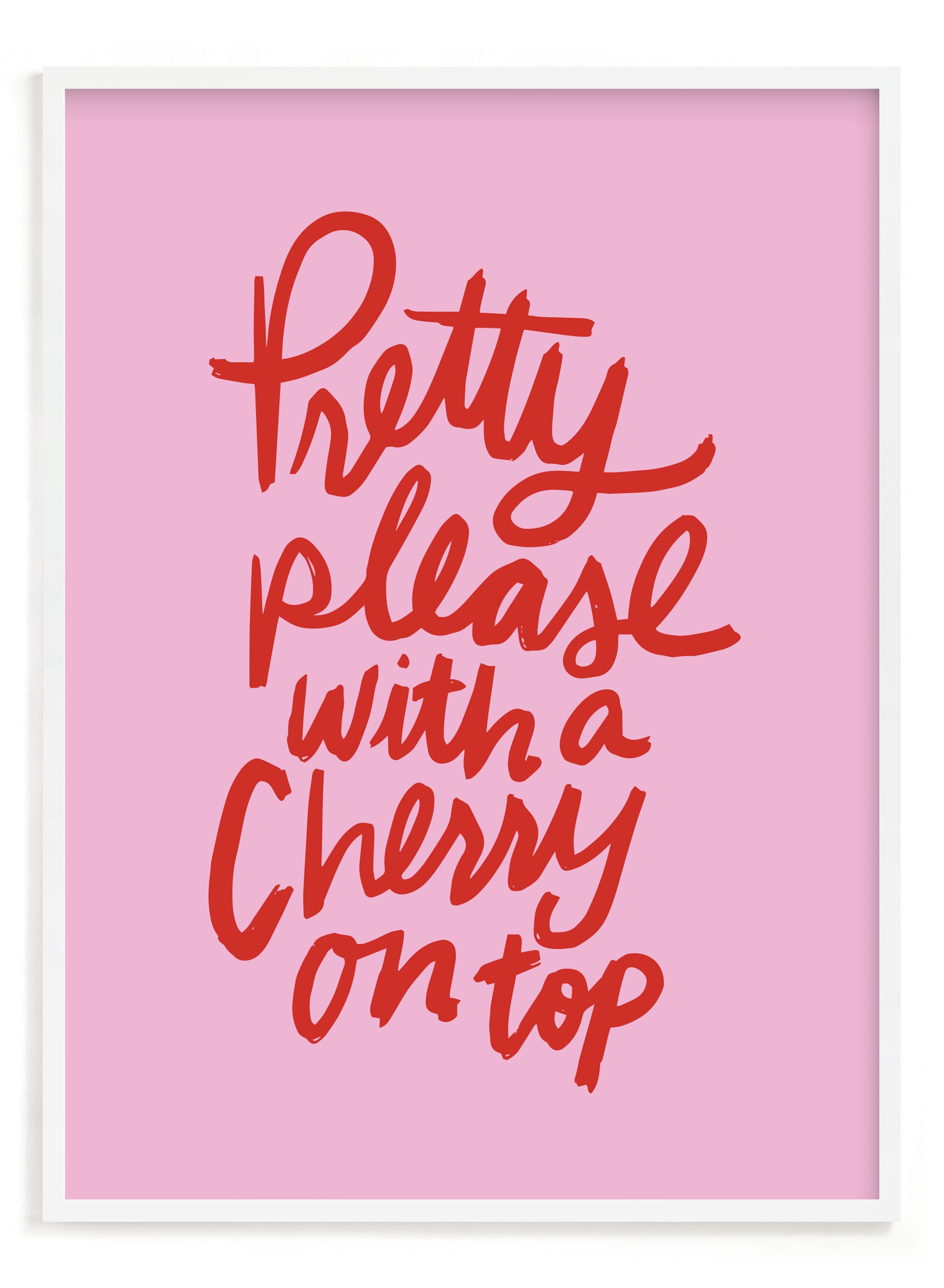 "Cherry on Top" - Limited Edition Art Print by Inkblot Design in beautiful frame options and a variety of sizes.