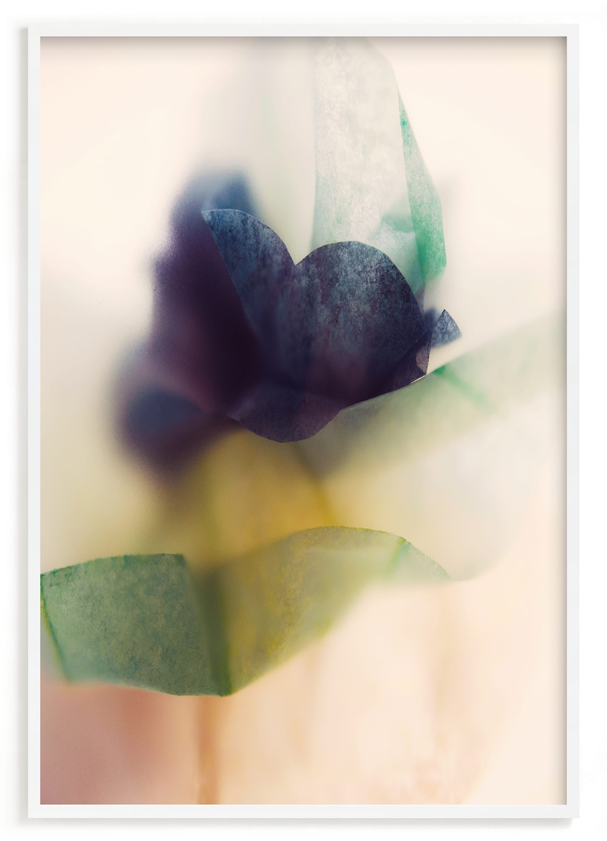 "Blue Flower" - Limited Edition Art Print by Karen Kardatzke in beautiful frame options and a variety of sizes.