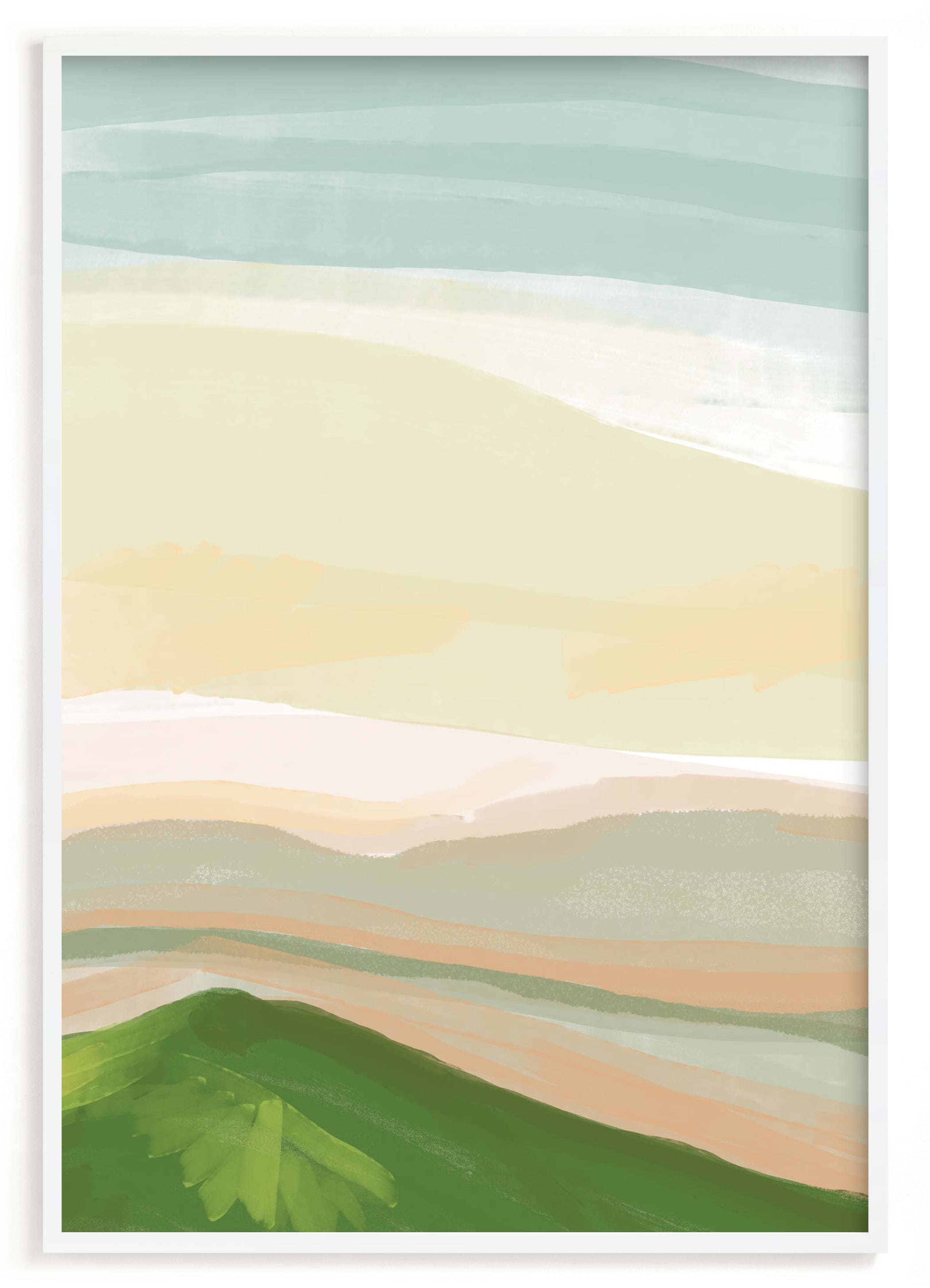 "Hills from Home" - Limited Edition Art Print by Inkblot Design in beautiful frame options and a variety of sizes.