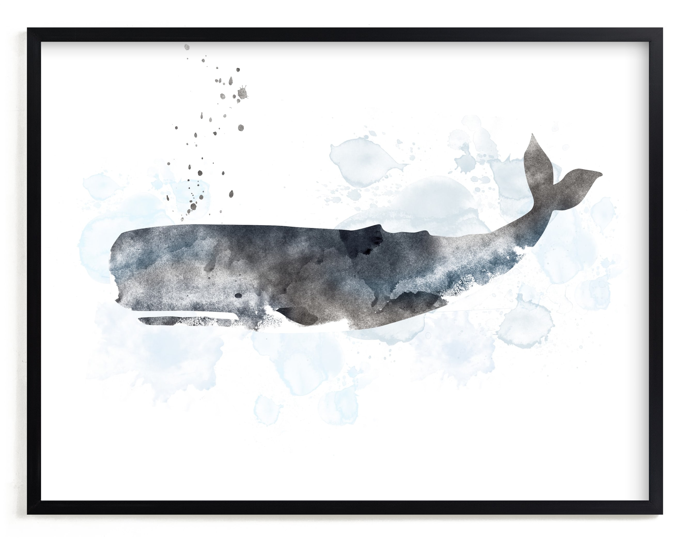 "Whale Series One" - Limited Edition Art Print by Shirley Lin Schneider in beautiful frame options and a variety of sizes.