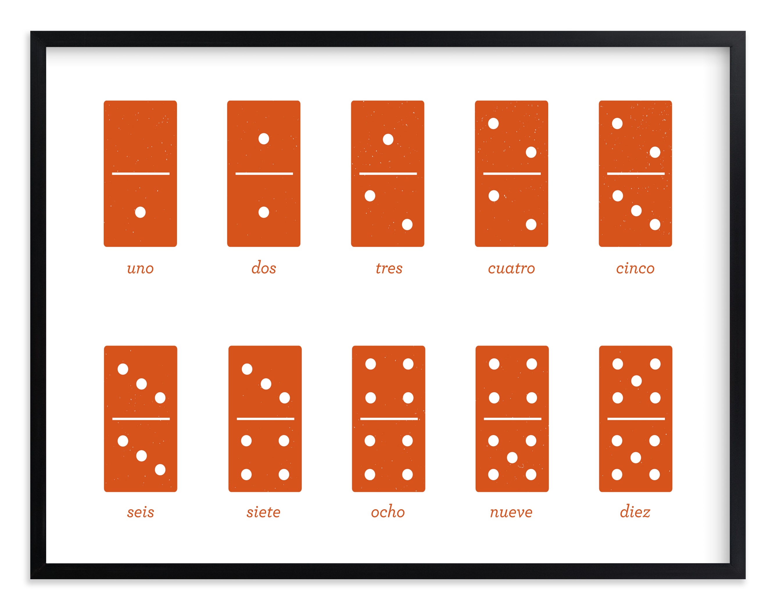 Counting Dominoes Wall Art Prints by Snow and Ivy Minted