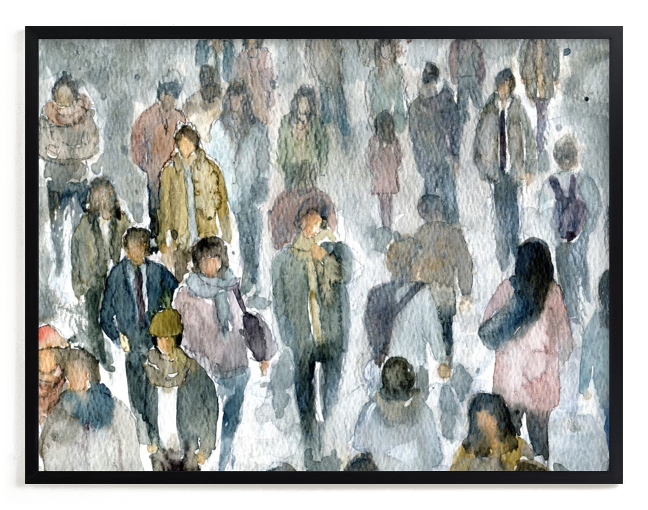"Strangers II" - Art Print by Lulaloo in beautiful frame options and a variety of sizes.