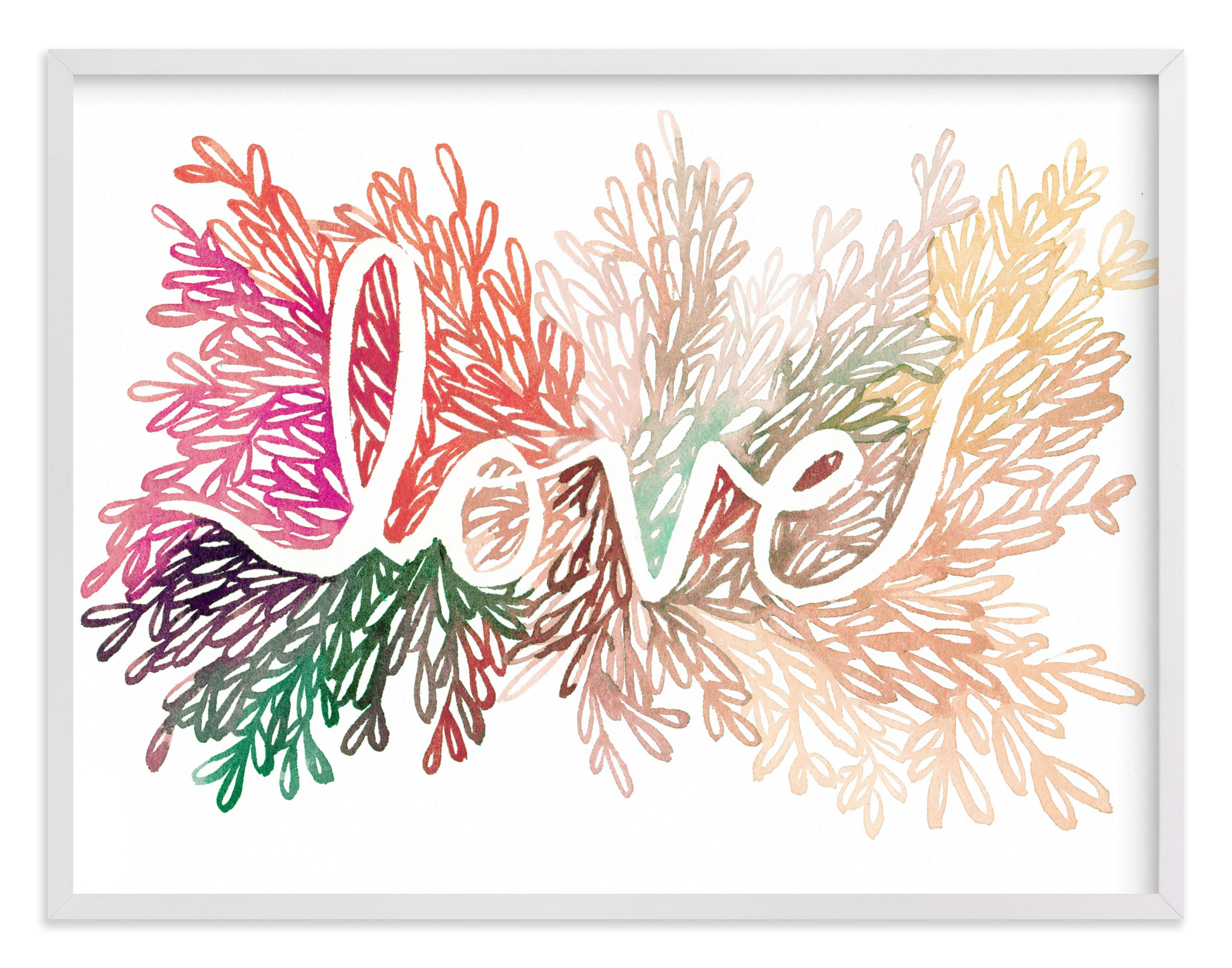 "Love" - Limited Edition Art Print by Kelly Ventura in beautiful frame options and a variety of sizes.