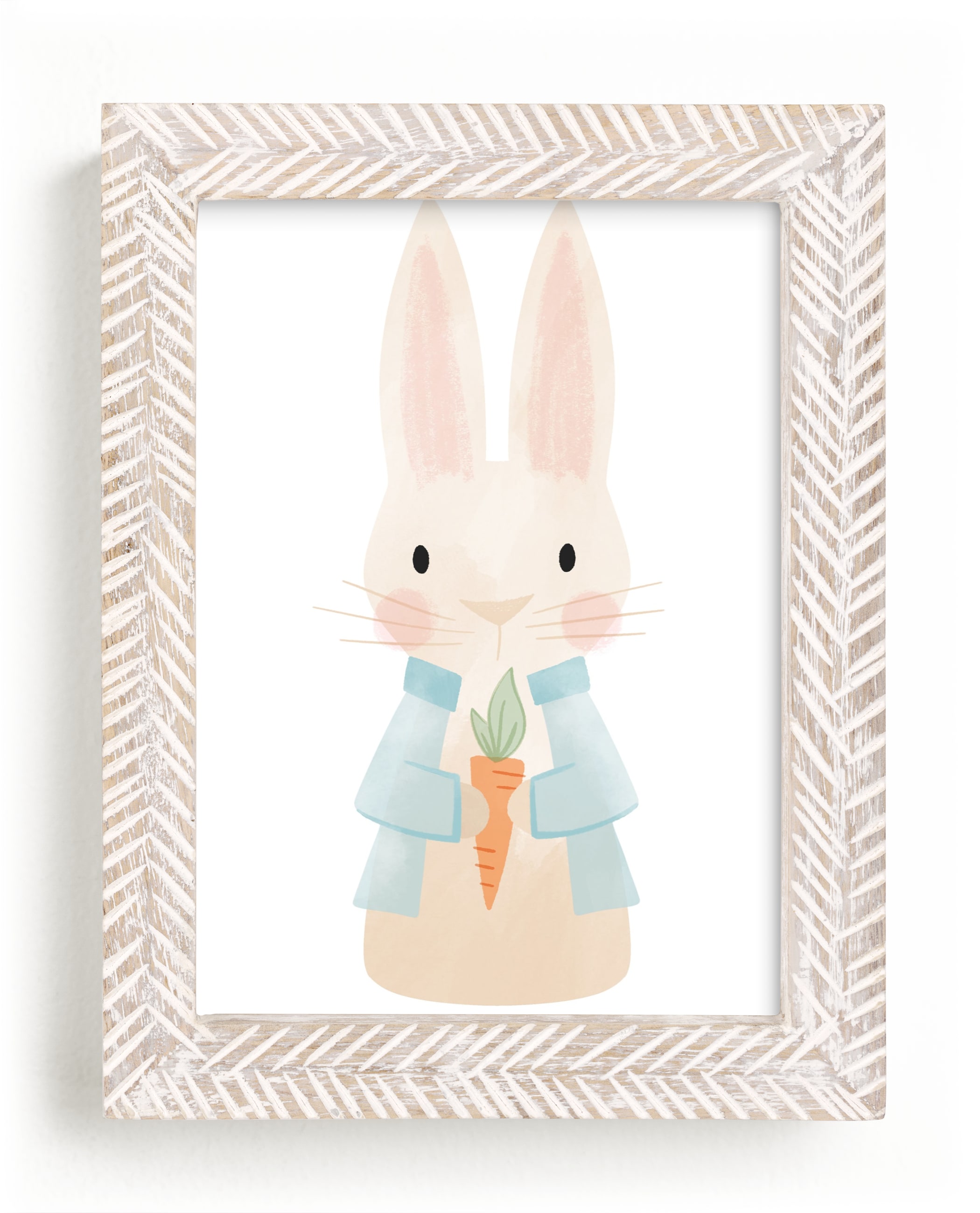 "Peter Rabbit" - Art Print by Jessie Steury in beautiful frame options and a variety of sizes.