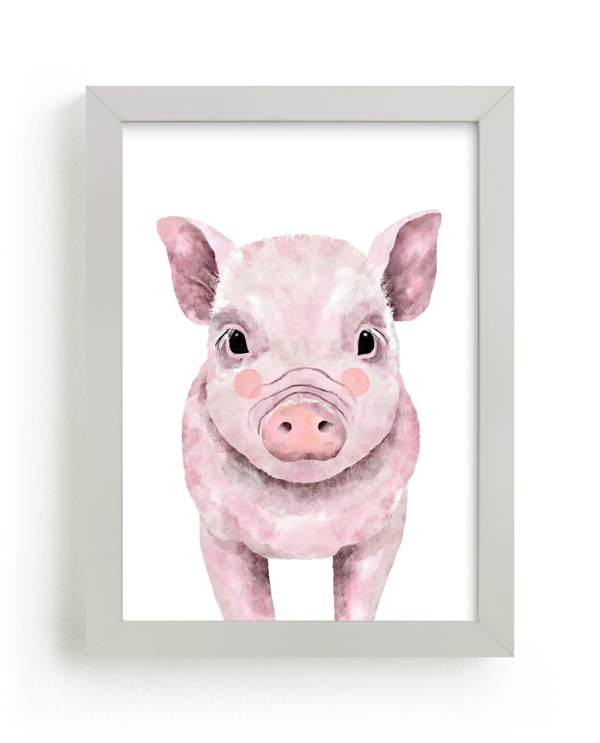"Baby Animal Pig" by Cass Loh in beautiful frame options and a variety of sizes.
