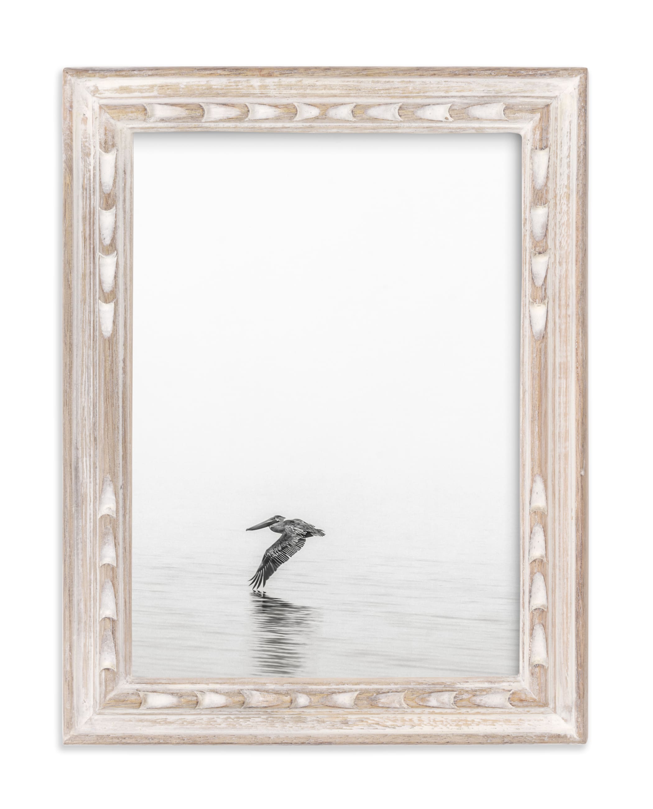 "Pelican on Lake" - Limited Edition Art Print by Mary Ann Glynn-Tusa in beautiful frame options and a variety of sizes.