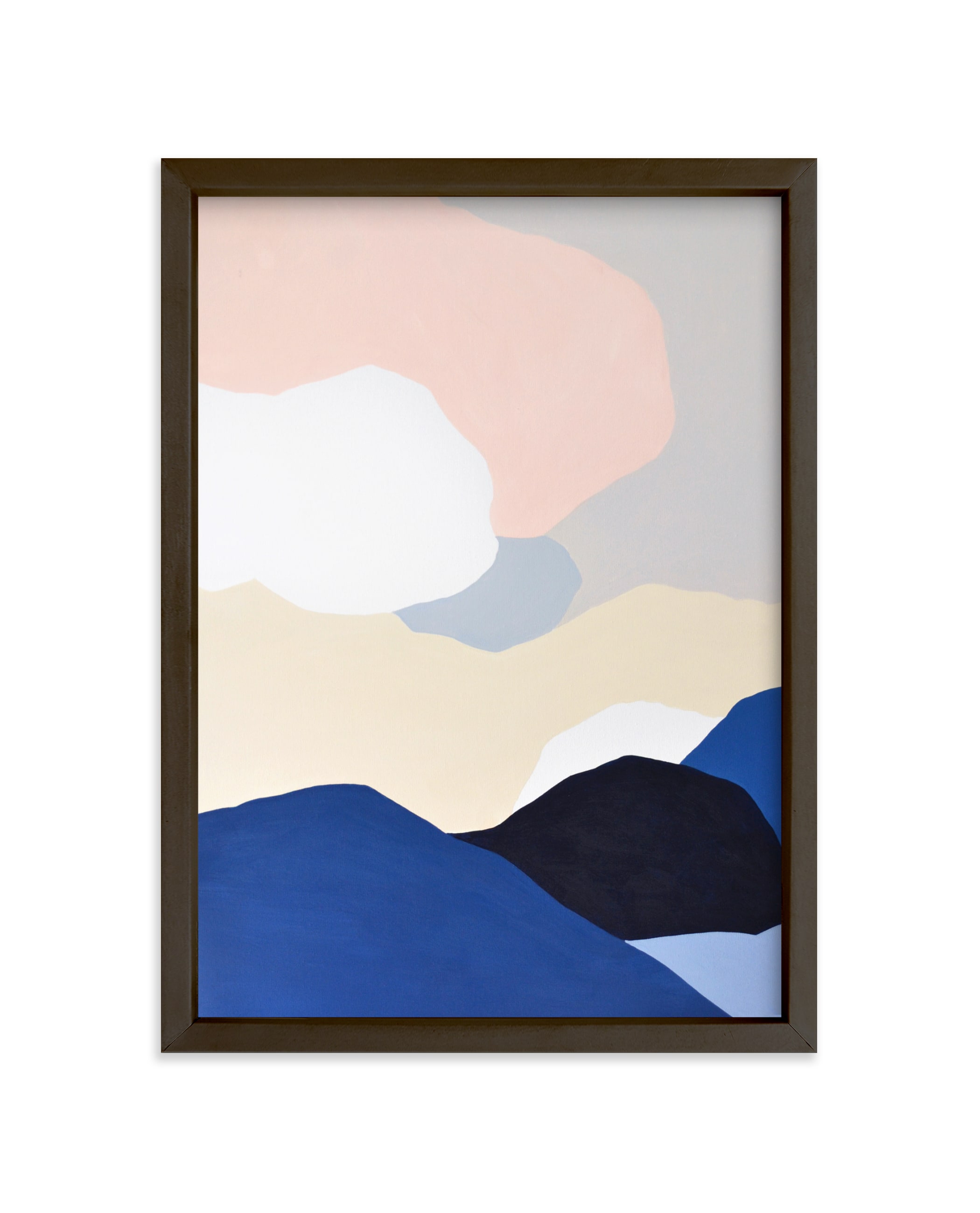 "Blue Mountains" - Limited Edition Art Print by Jennifer Hallock in beautiful frame options and a variety of sizes.