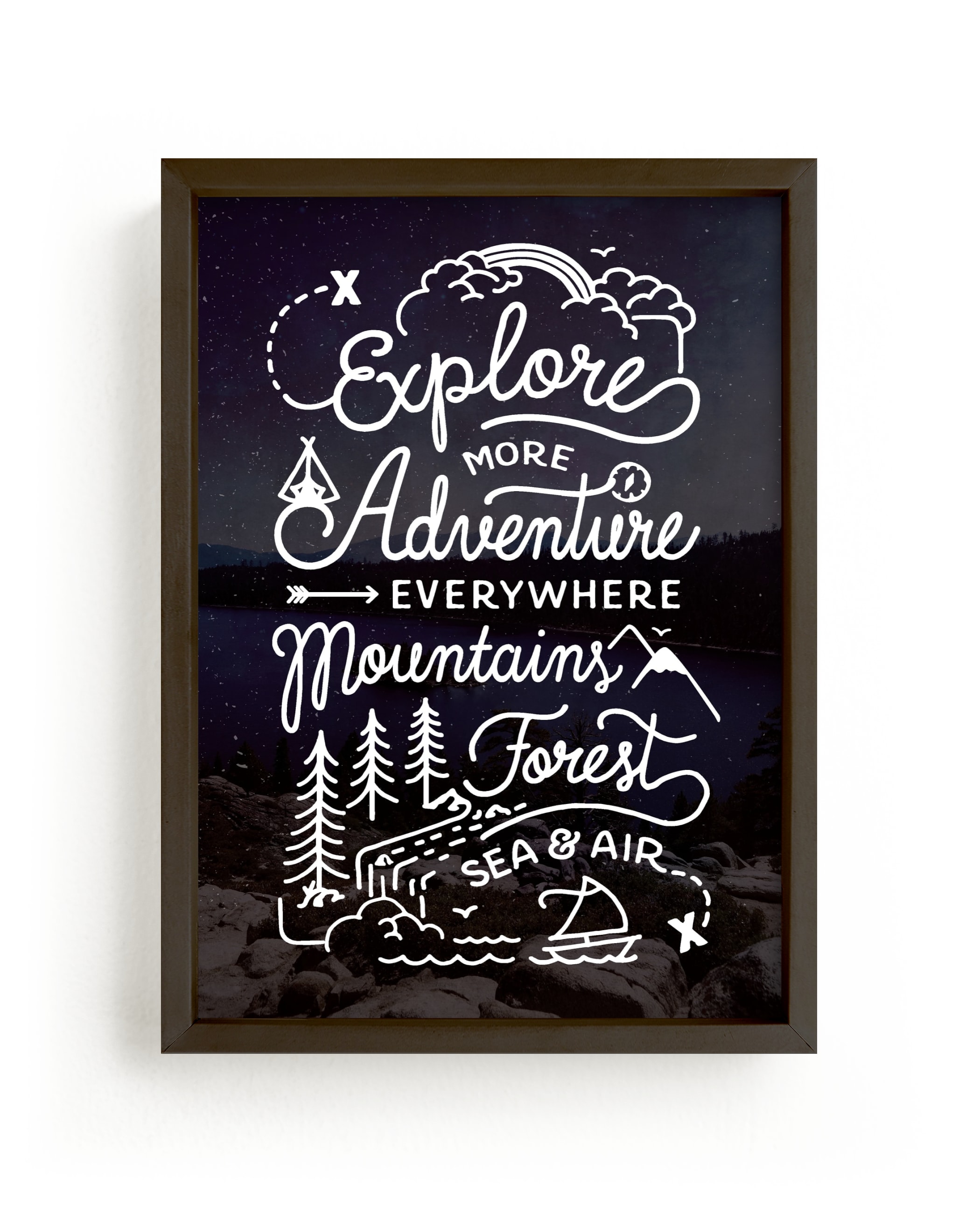 "Explore More" - Limited Edition Art Print by Dawn Jasper in beautiful frame options and a variety of sizes.