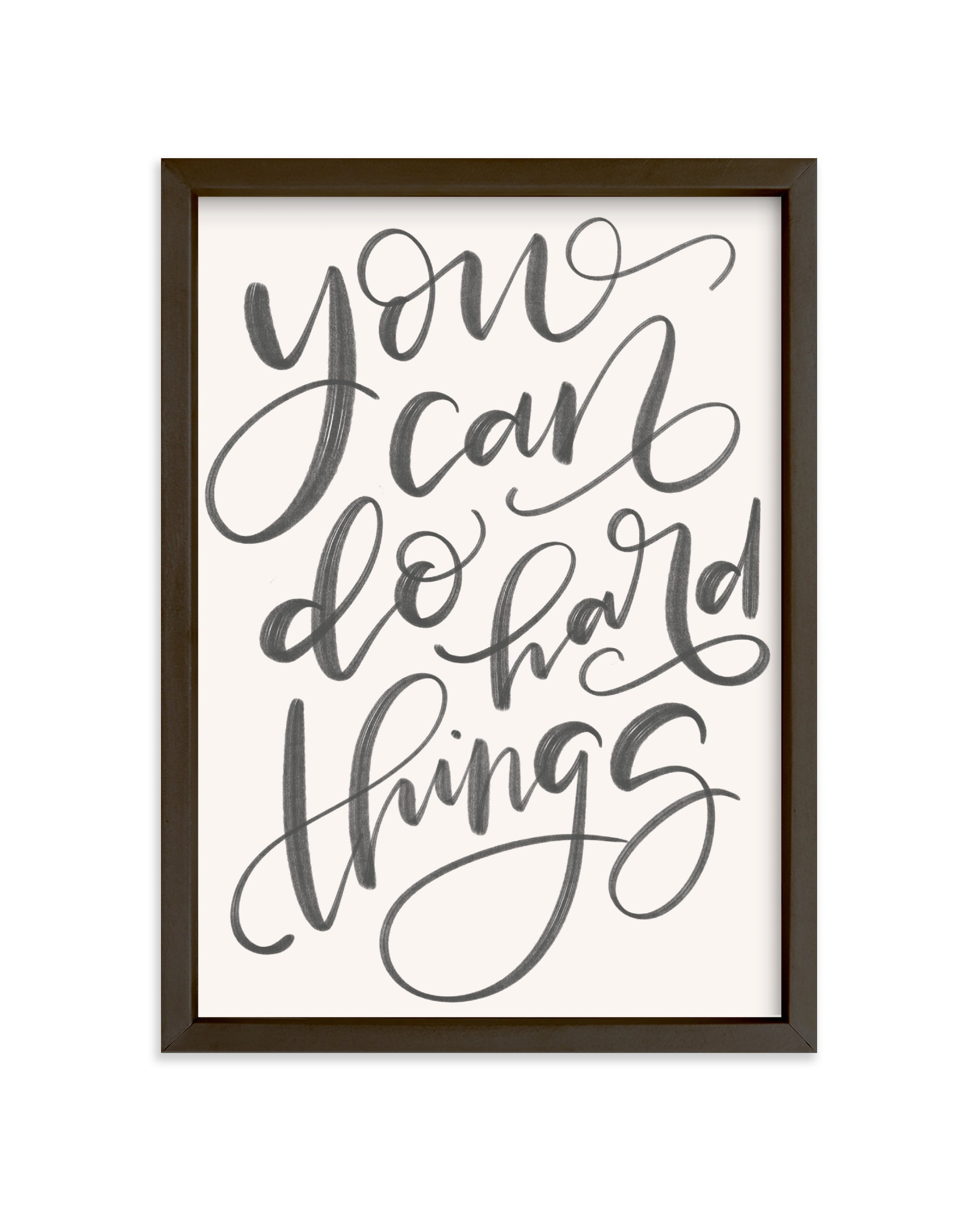 "You Can Do Hard Things" - Limited Edition Art Print by Amy Payne in beautiful frame options and a variety of sizes.
