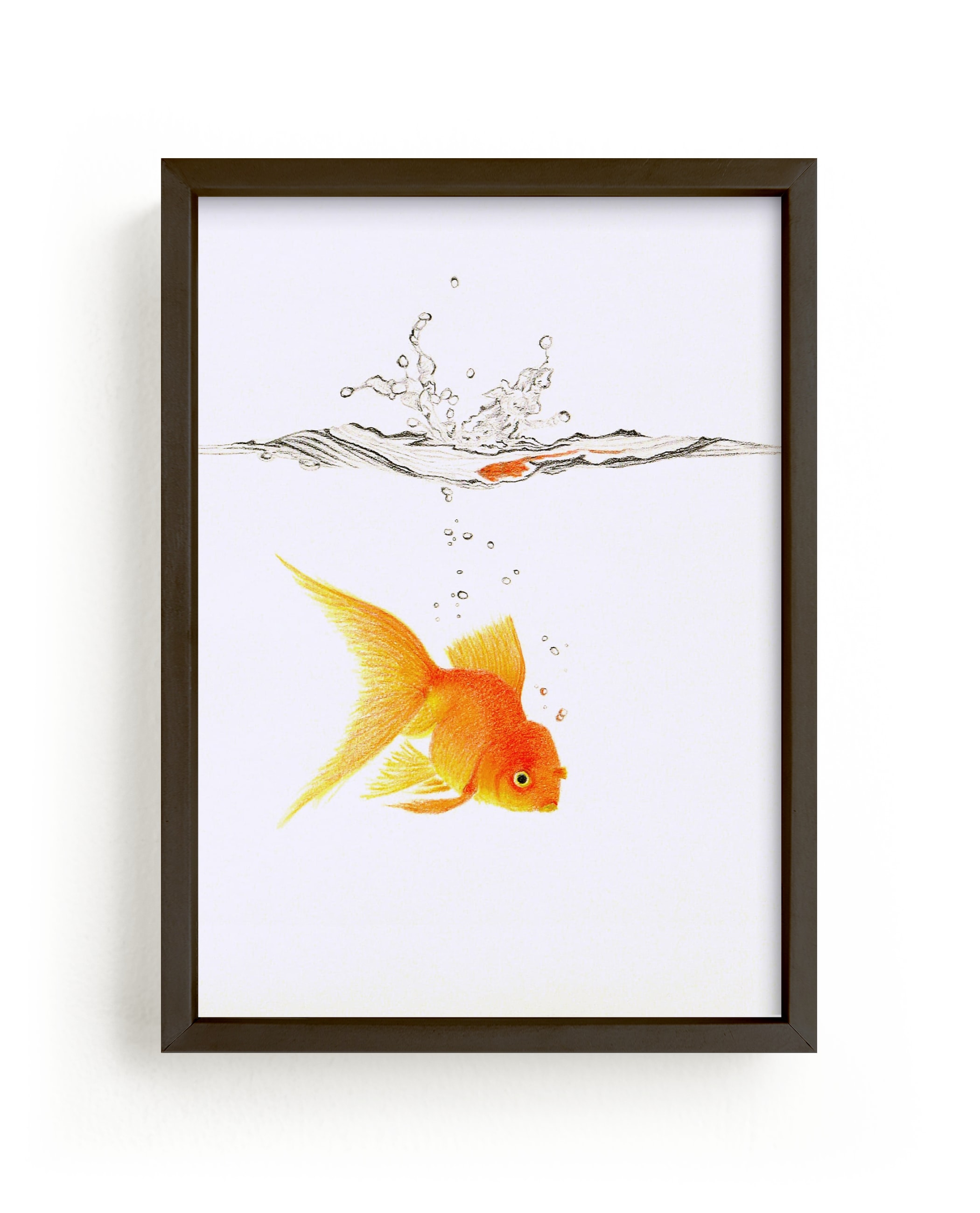 "Aquatic High Jump 3 of 3" - Limited Edition Art Print by Deborah Chou in beautiful frame options and a variety of sizes.