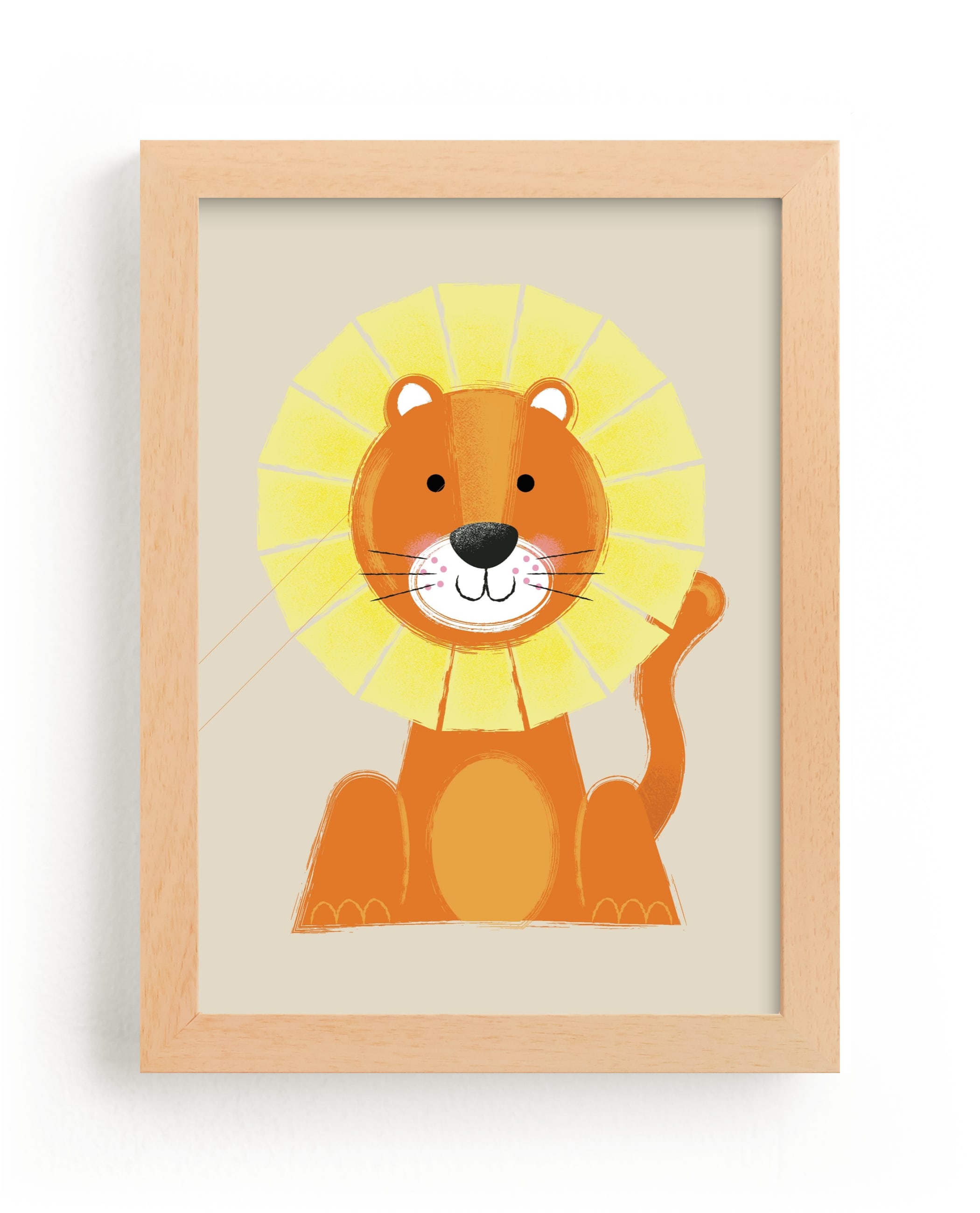"Mr. Lion" - Limited Edition Art Print by Ashlee Townsend in beautiful frame options and a variety of sizes.