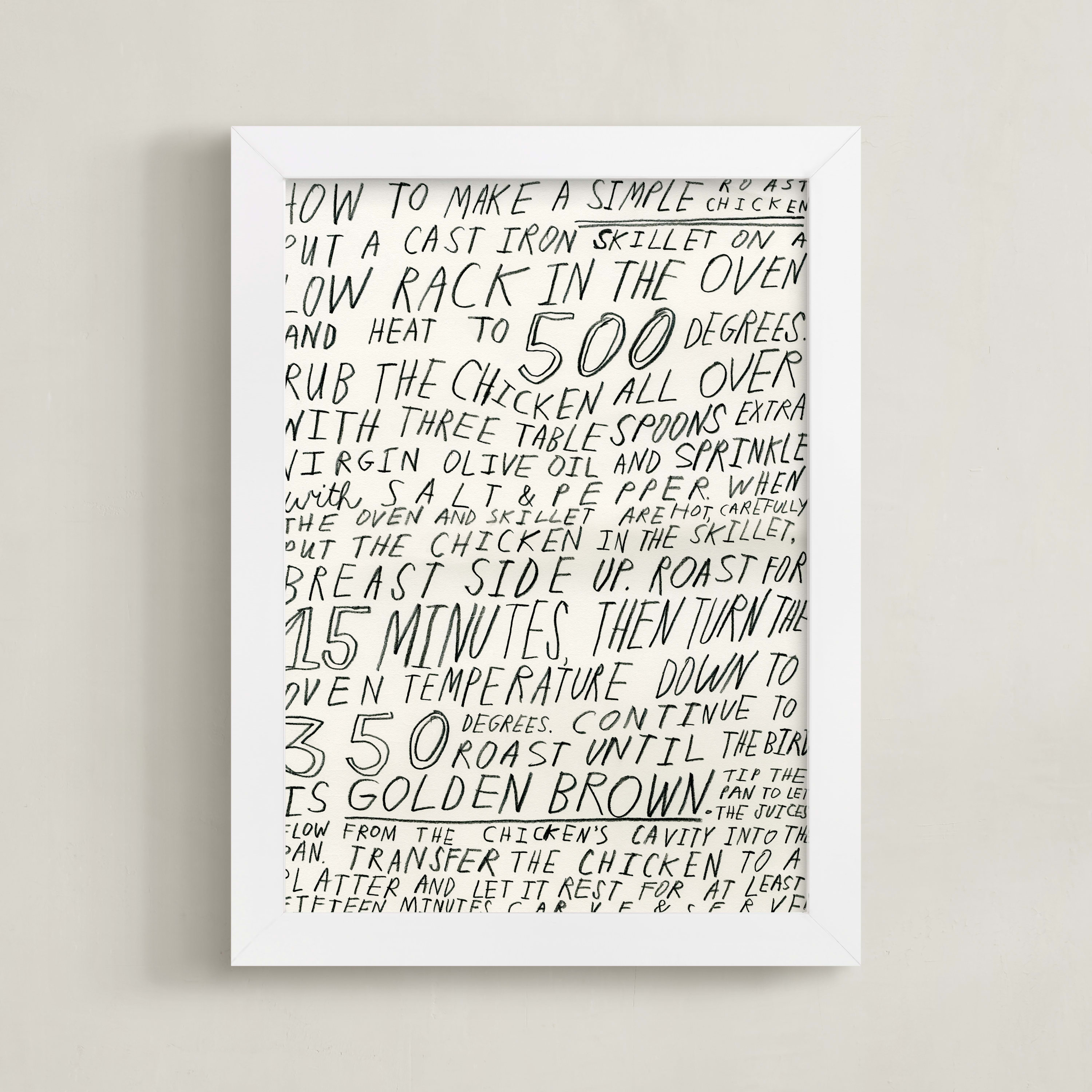 Roast Chicken Wall Art Prints By Elliot Stokes Minted