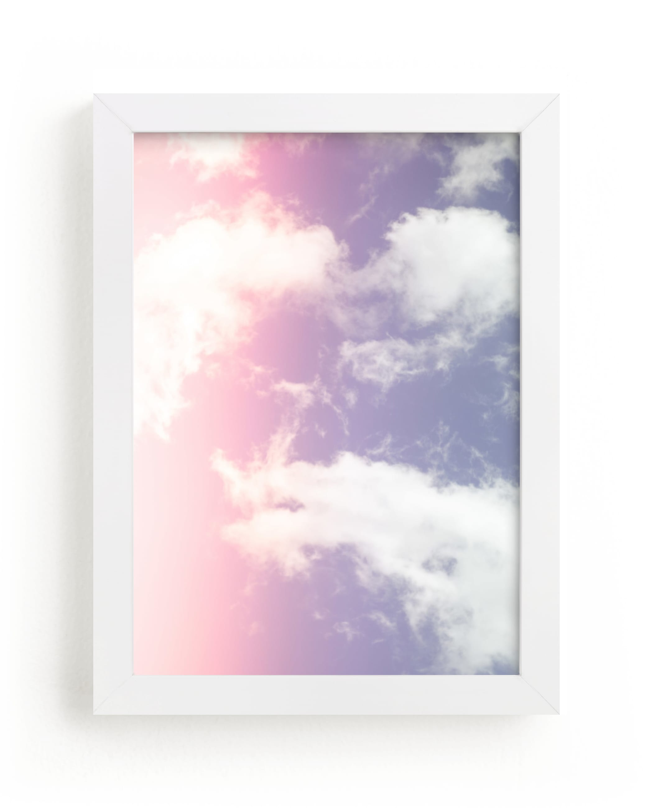 Cotton Candy Clouds Wall Art Prints by Erin Beutel Minted