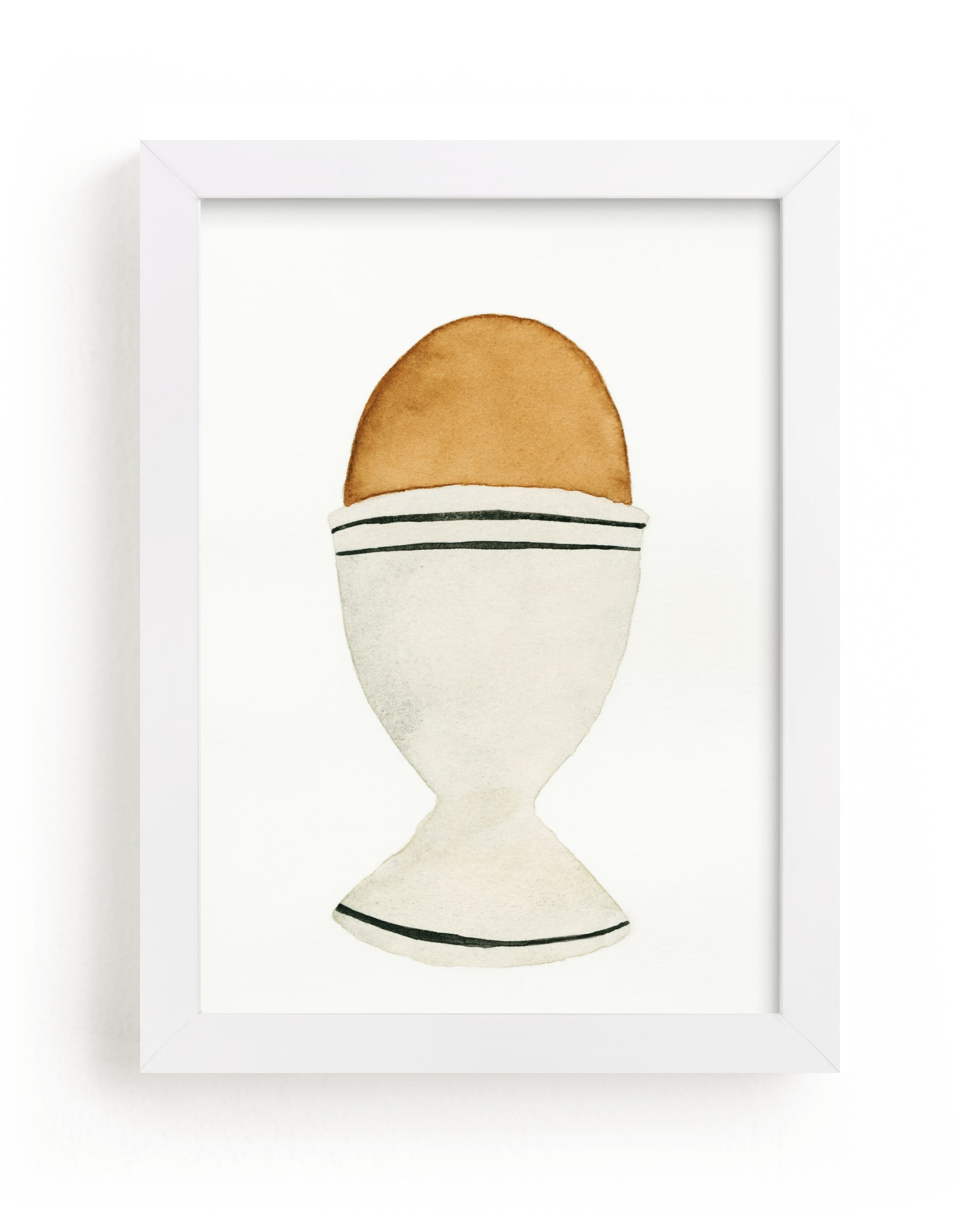 "The Humble Egg" - Limited Edition Art Print by Monica Loos in beautiful frame options and a variety of sizes.