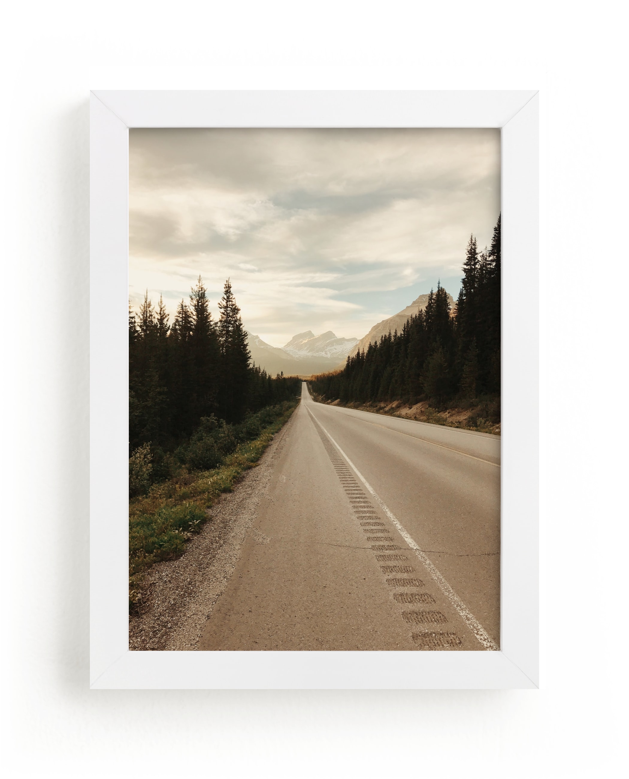 "Road Less Traveled" - Grownup Open Edition Non-custom Art Print by Alannah Kittle in beautiful frame options and a variety of sizes.