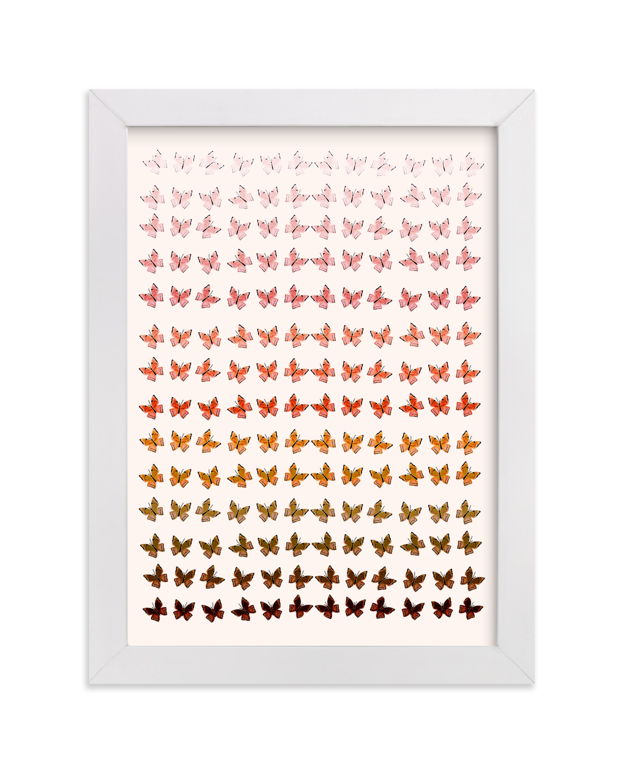 "Ombre Butterflies" - Limited Edition Art Print by Shannon Kirsten in beautiful frame options and a variety of sizes.