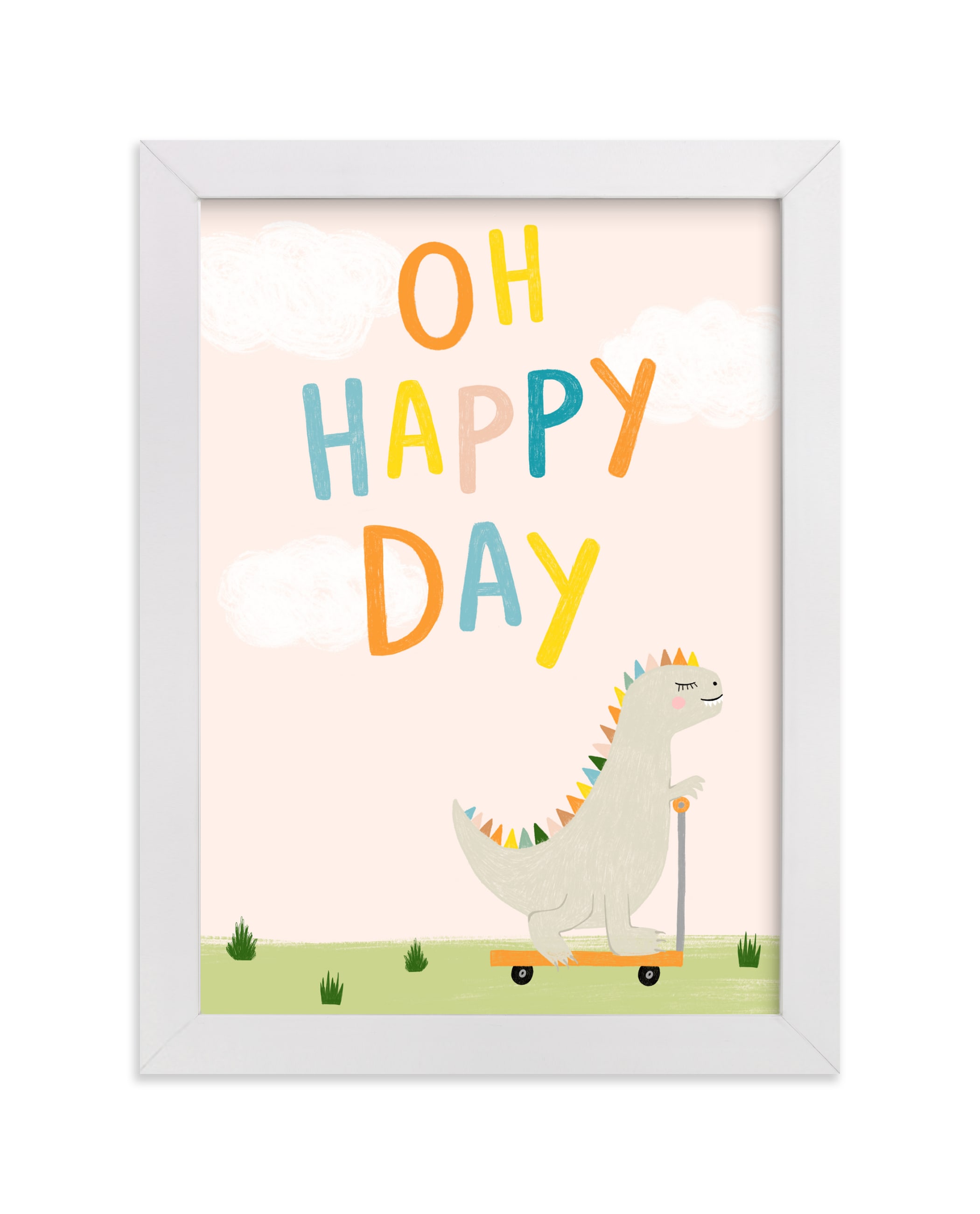 "Oh Happy Day" - Limited Edition Art Print by Juliana Zimmermann in beautiful frame options and a variety of sizes.