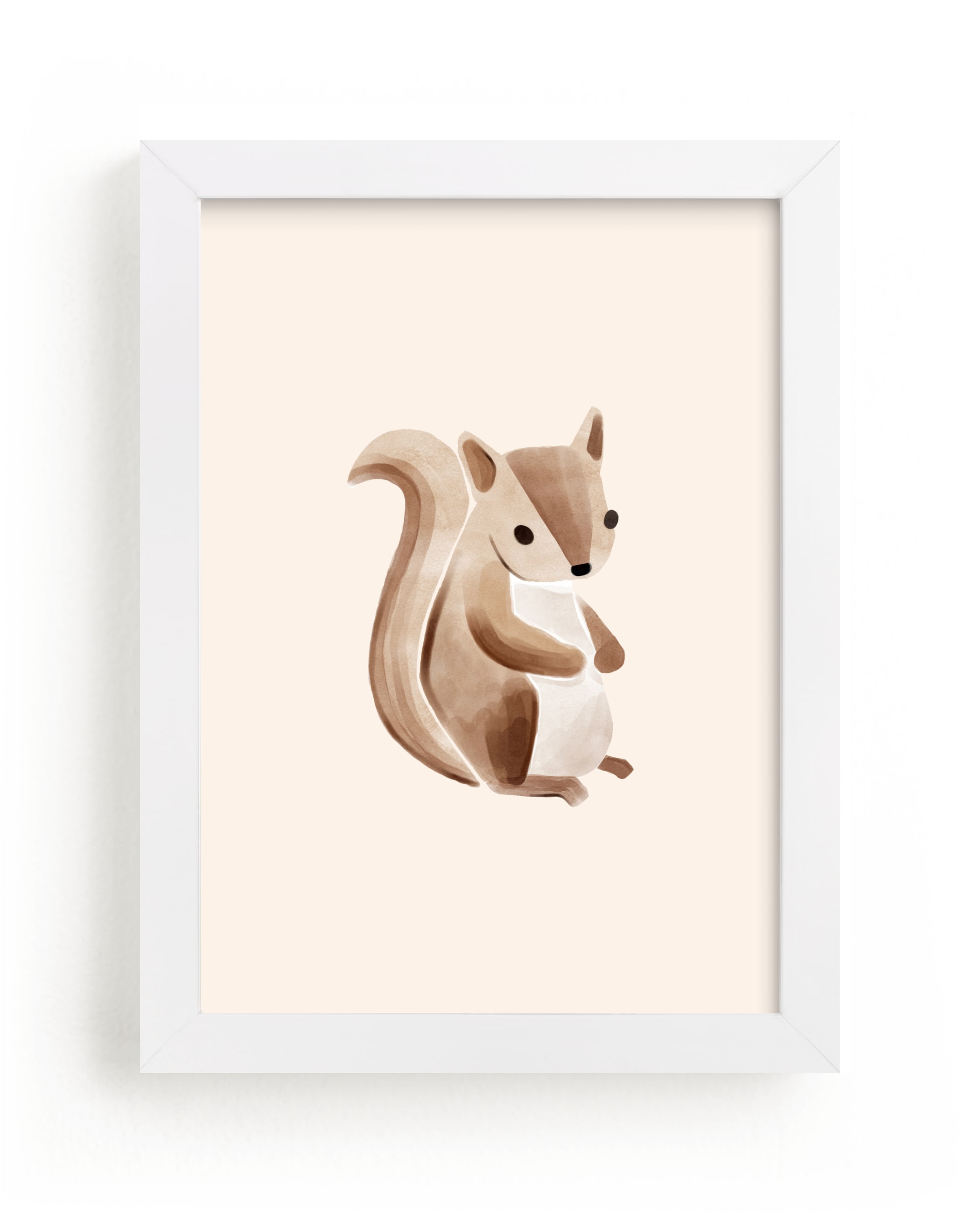 "Baby Squirrel" - Limited Edition Art Print by Vivian Yiwing in beautiful frame options and a variety of sizes.