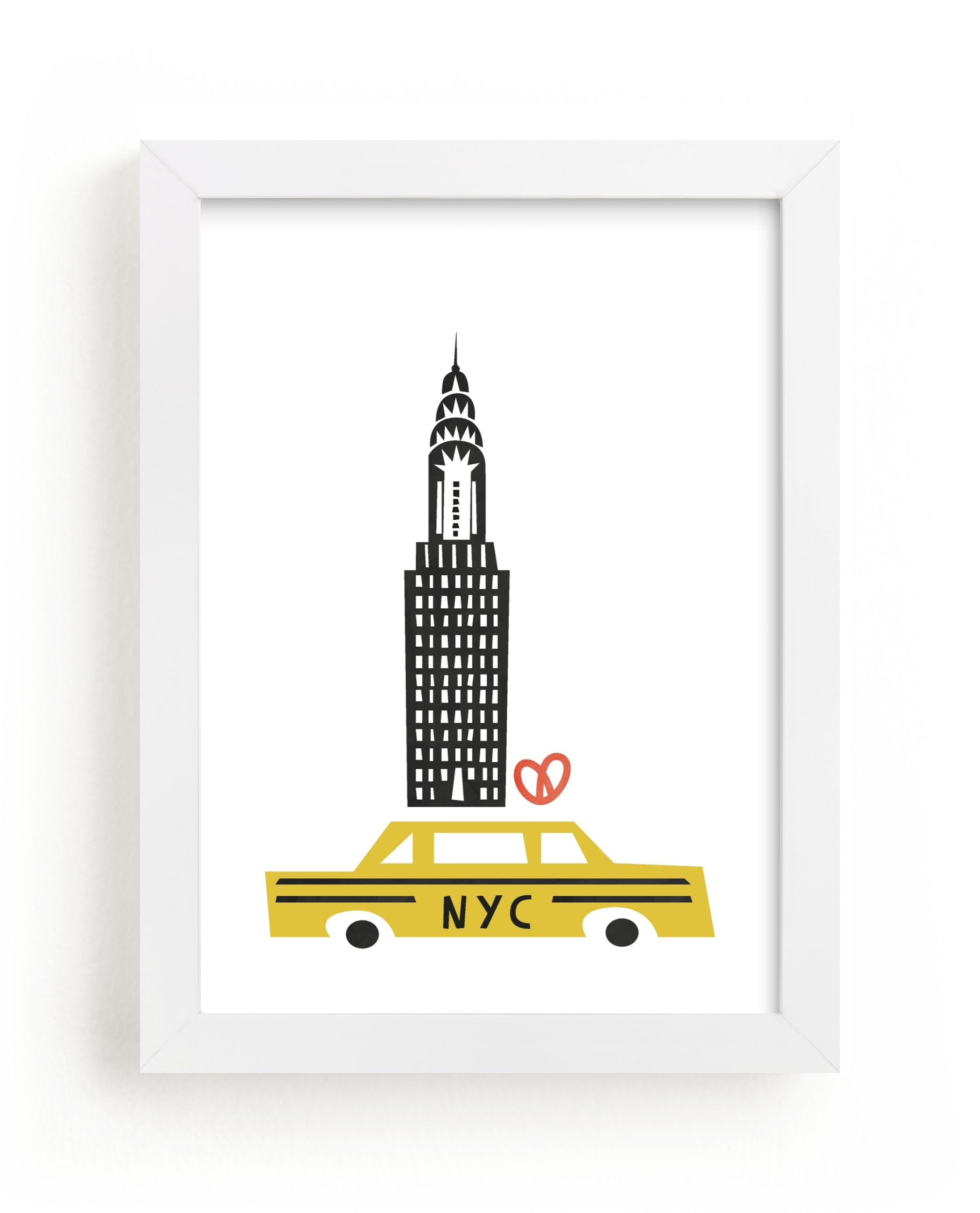 "NYC" - Limited Edition Art Print by Nazia Hyder in beautiful frame options and a variety of sizes.